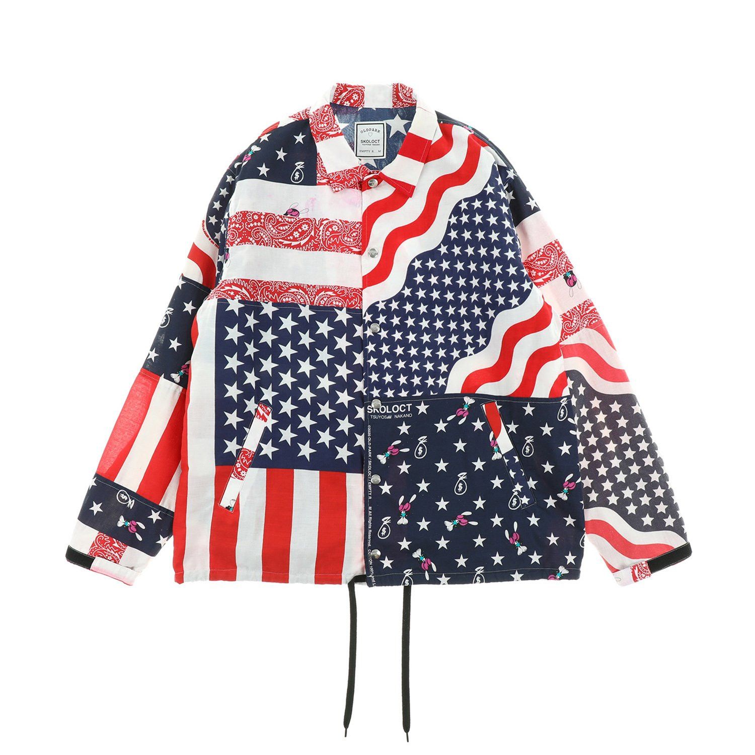 Old Park × Skoloct BANDANA COACH JACKET / USA | Grailed
