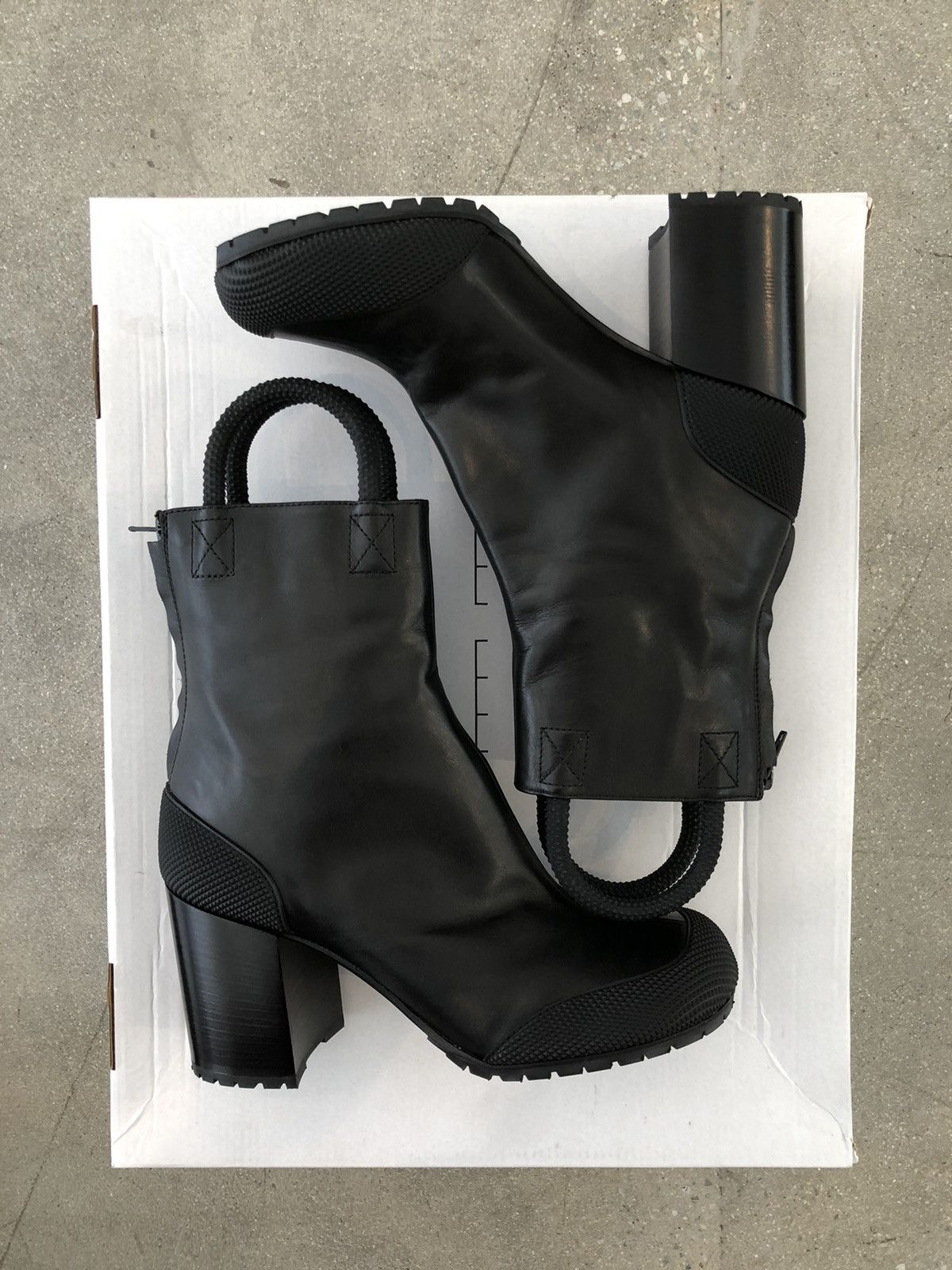 Random Identities Random Identities Black Vibram Worker Boots | Grailed