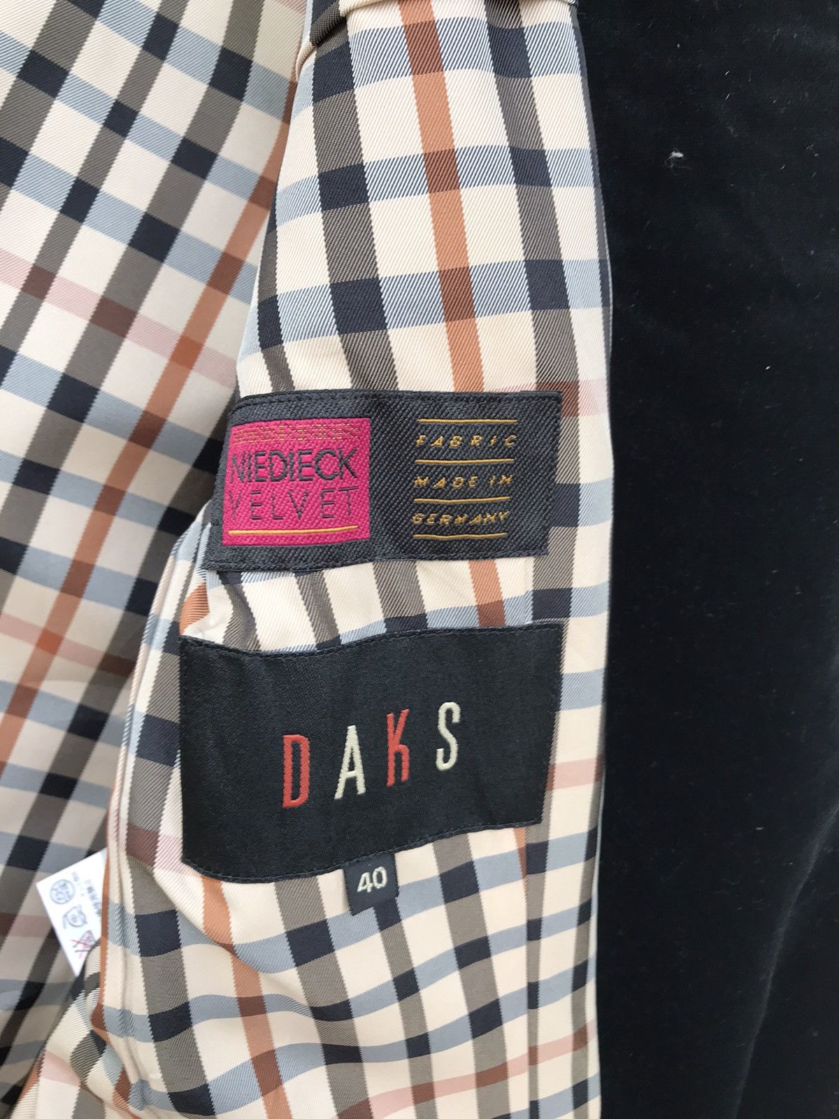 DAKS Velvet Daks Coat Blazzer Jacket Size US S / EU 44-46 / 1 - 6 Thumbnail
