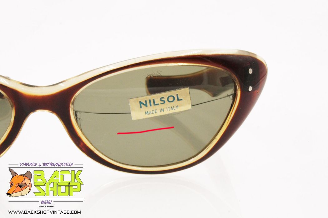 Vintage NILSOL Vintage Italian Sunglasses 50s elongated cat eye