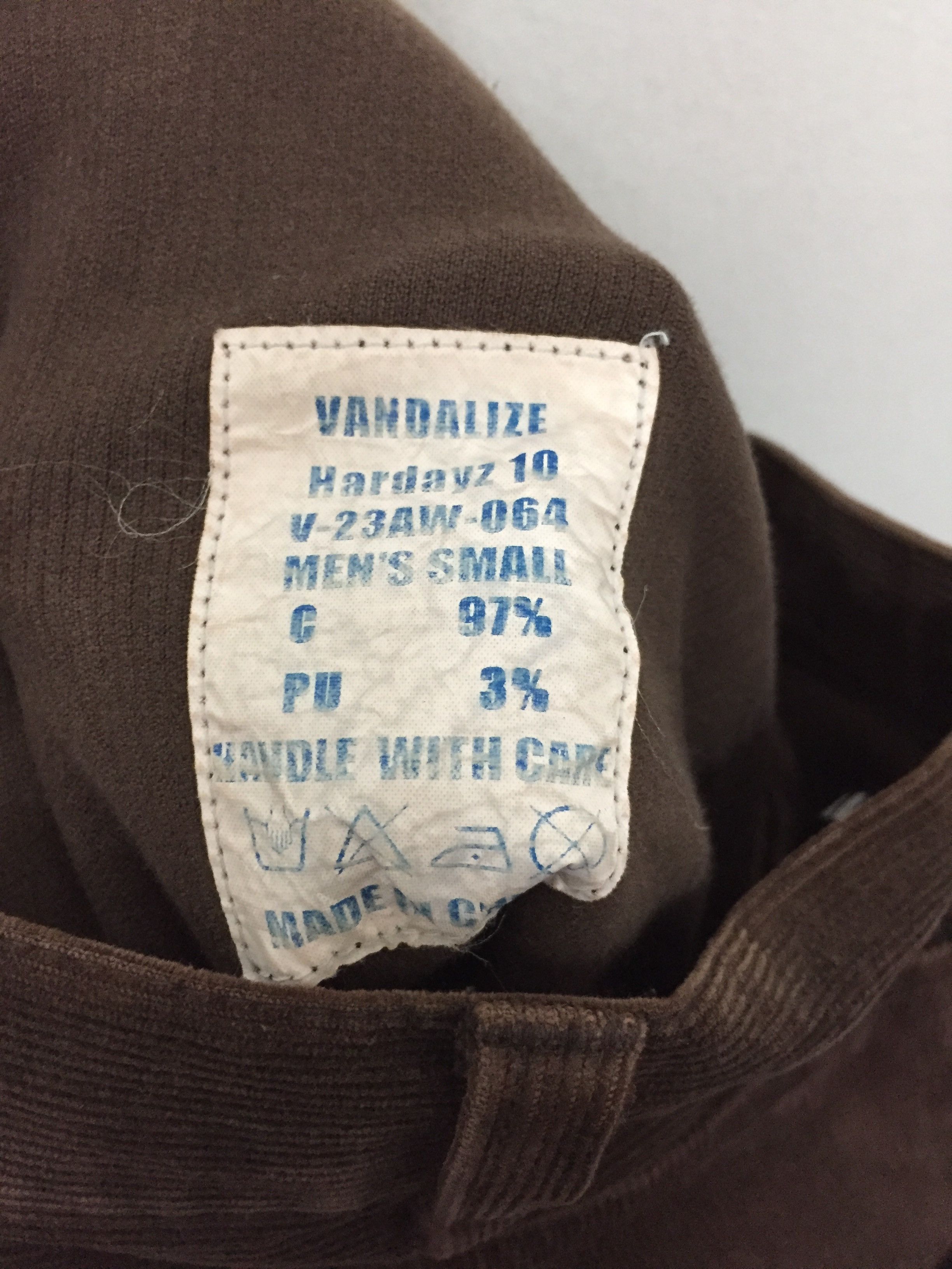 Vandalize Corduroy Double knee Big pocket carpenter pants undercover Size US 29 - 10 Thumbnail