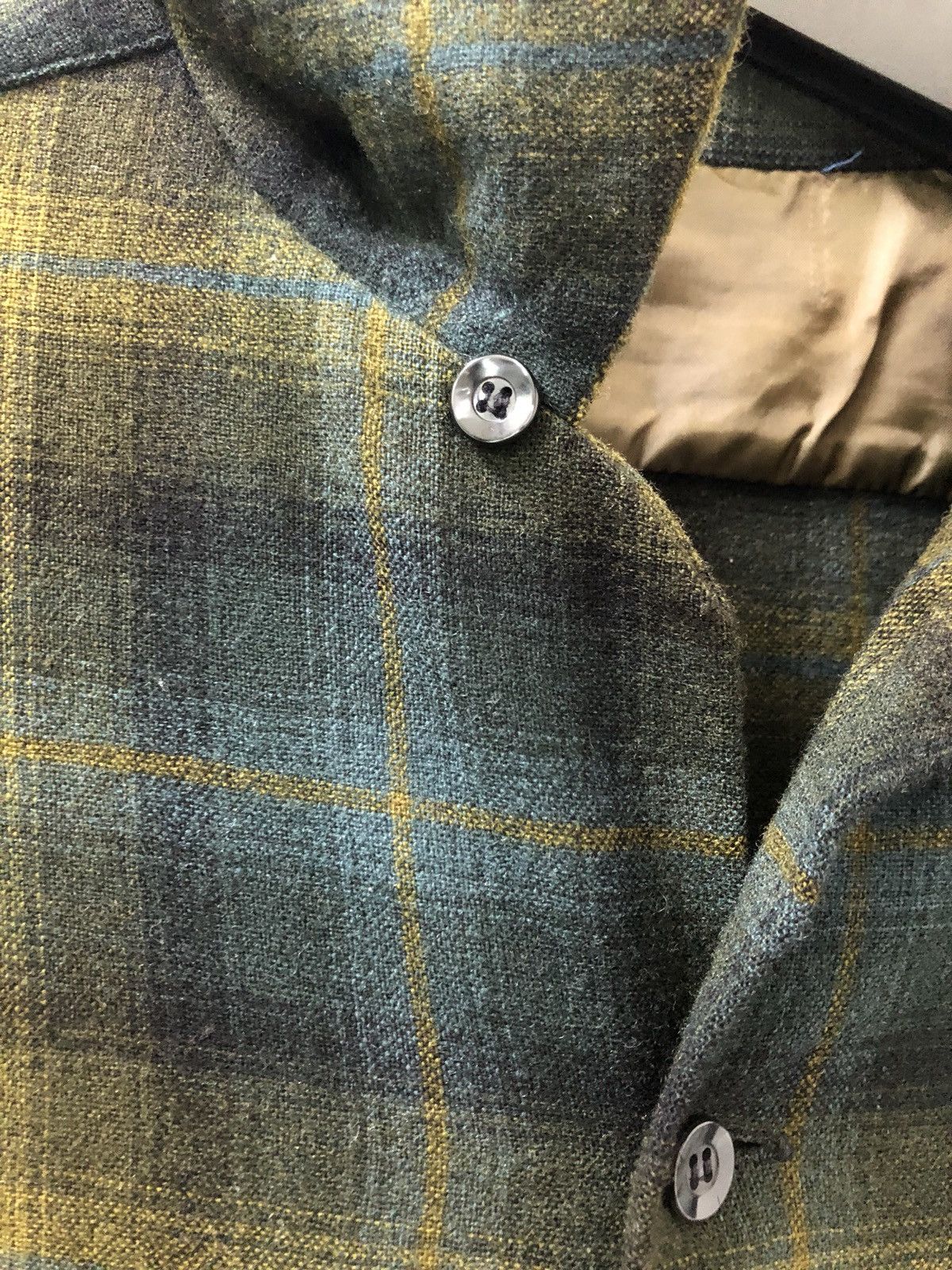 Pendleton × Vintage Vintage 60s 70s Double Flap Pocket Shadow Plaid Shirt Size US M / EU 48-50 / 2 - 5 Thumbnail