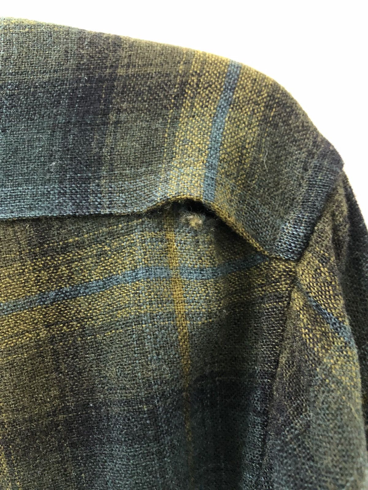 Pendleton × Vintage Vintage 60s 70s Double Flap Pocket Shadow Plaid Shirt Size US M / EU 48-50 / 2 - 7 Thumbnail