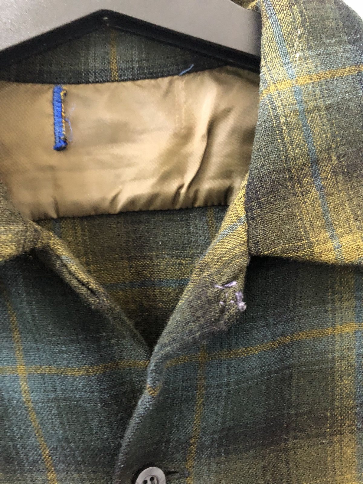Pendleton × Vintage Vintage 60s 70s Double Flap Pocket Shadow Plaid Shirt Size US M / EU 48-50 / 2 - 4 Thumbnail