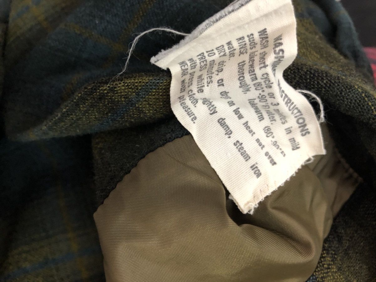 Pendleton × Vintage Vintage 60s 70s Double Flap Pocket Shadow Plaid Shirt Size US M / EU 48-50 / 2 - 9 Thumbnail