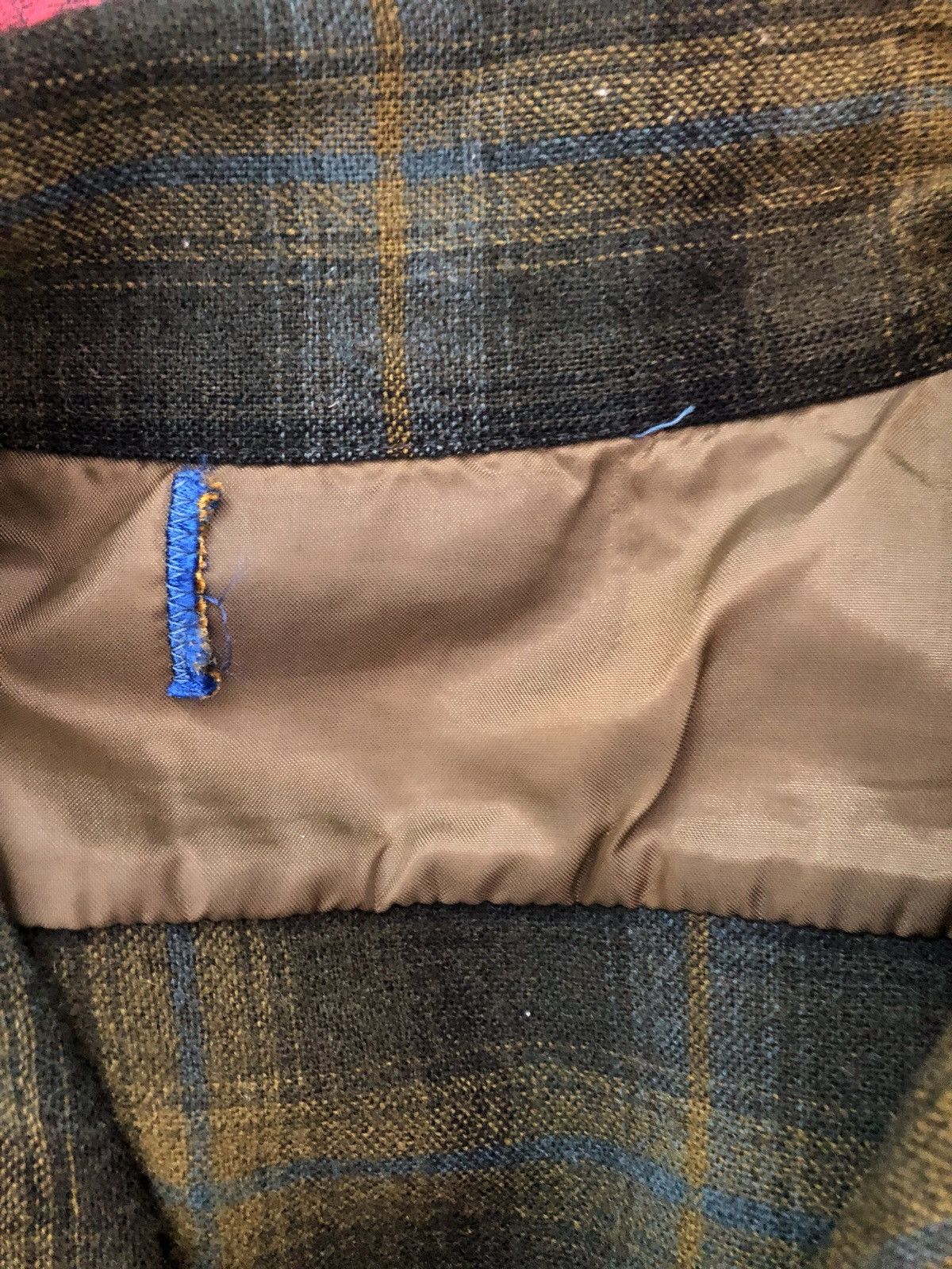 Pendleton × Vintage Vintage 60s 70s Double Flap Pocket Shadow Plaid Shirt Size US M / EU 48-50 / 2 - 8 Thumbnail