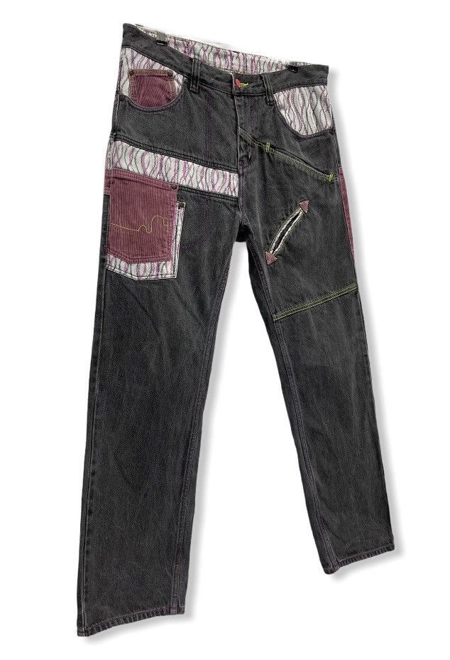 Japanese Brand SACRIFICE Union Made Workman Ship Patchwork Denim Pants Size US 33 - 5 Thumbnail