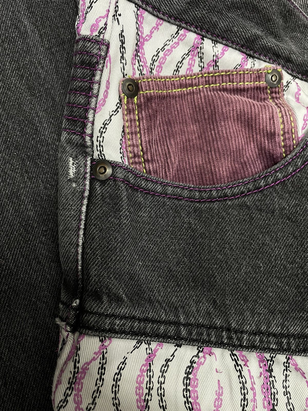Japanese Brand SACRIFICE Union Made Workman Ship Patchwork Denim Pants Size US 33 - 6 Thumbnail