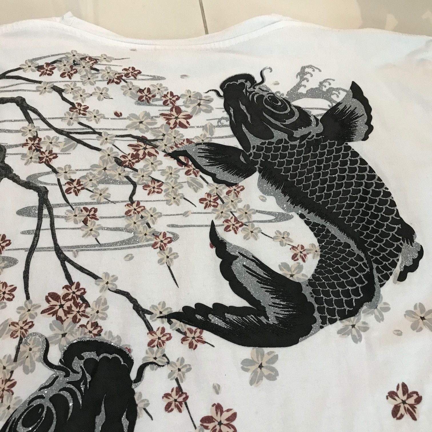Japanese Brand Y2K Cure All Sukajan Fish Koi Embroidery graphic streetwear Size US L / EU 52-54 / 3 - 3 Thumbnail
