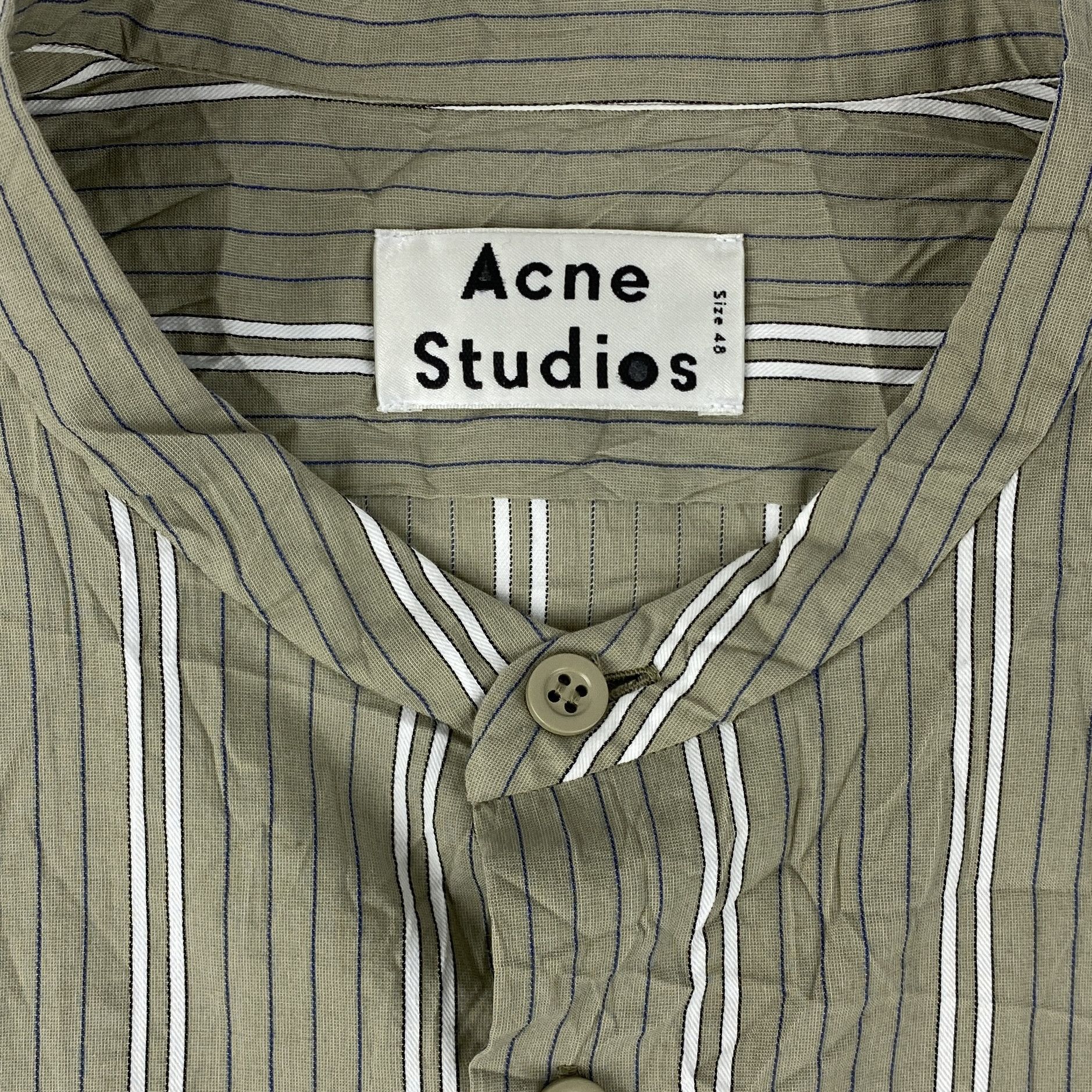 Acne Studios Acne Studios SS18 Pine Mandarin Shirt Size US M / EU 48-50 / 2 - 4 Thumbnail