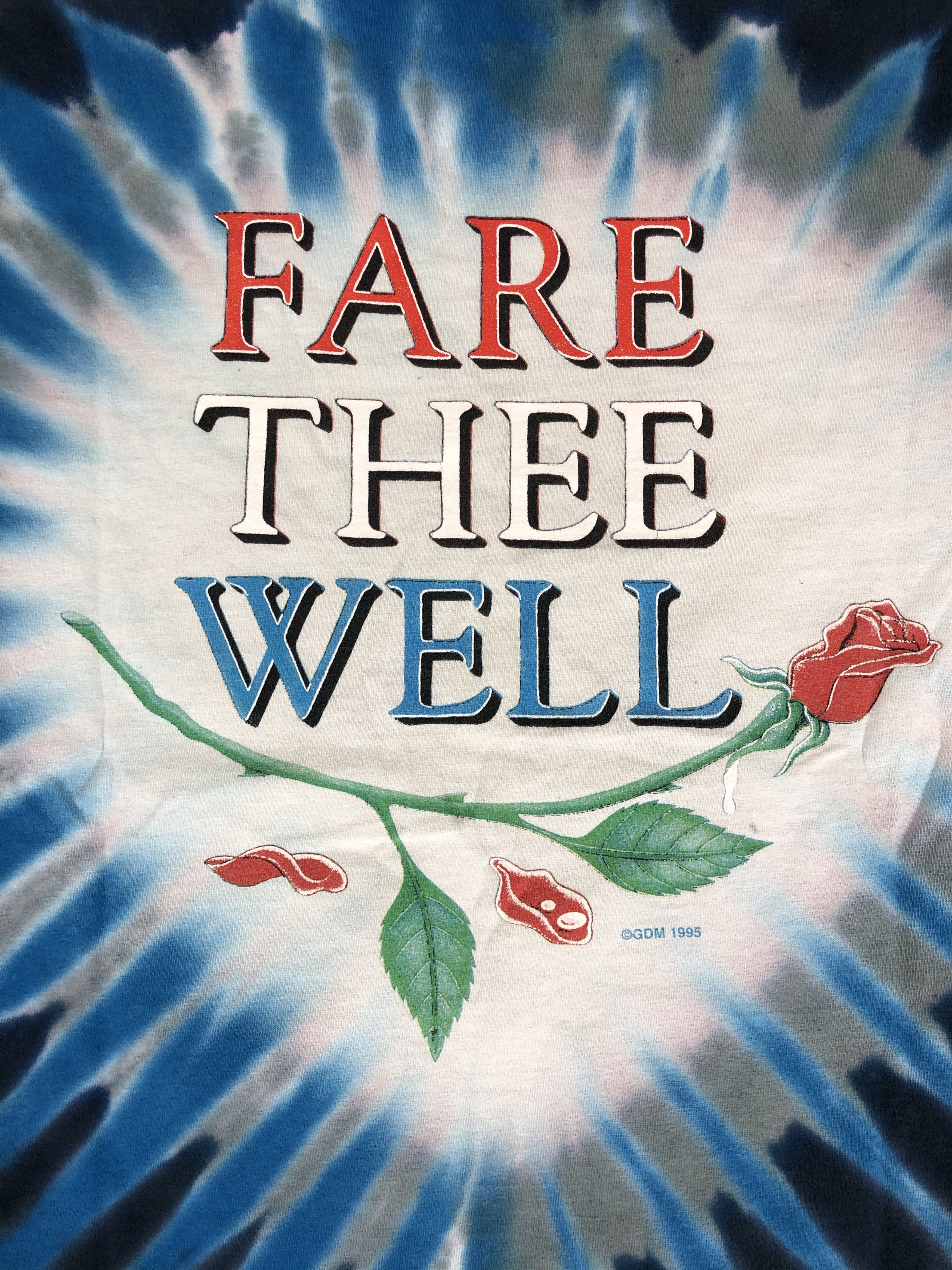 Band Tees Vintage 1995 Grateful Dead Fare Thee Well Tie Dye Size US M / EU 48-50 / 2 - 10 Thumbnail