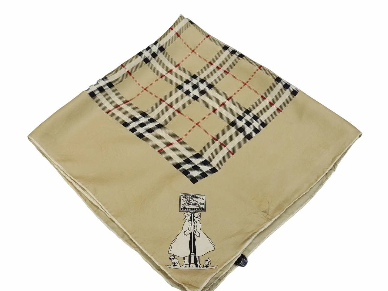 Burberry Vtg. Burberry Pure Silk Scarf Stunning Classic Check Size ONE SIZE - 12 Thumbnail