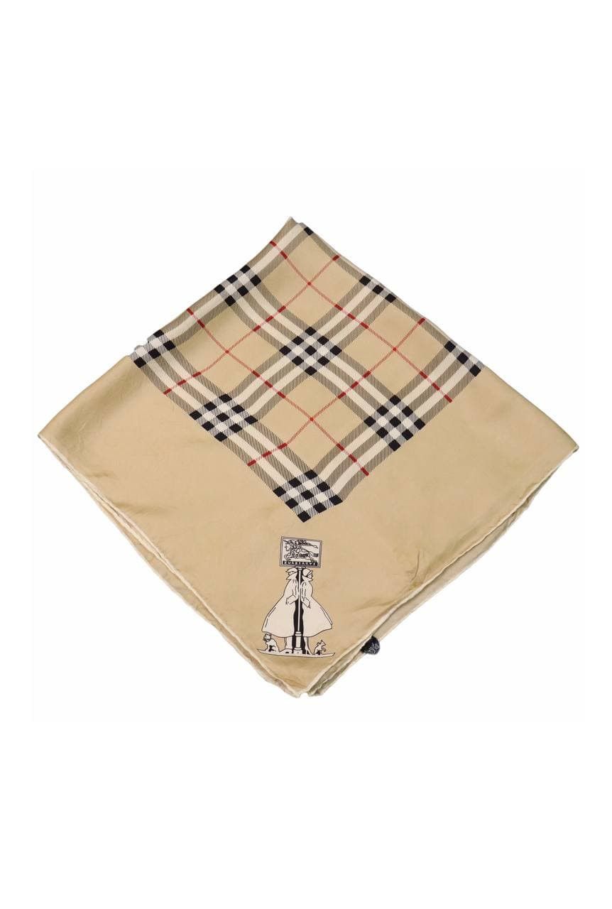 Burberry Vtg. Burberry Pure Silk Scarf Stunning Classic Check Size ONE SIZE - 1 Thumbnail