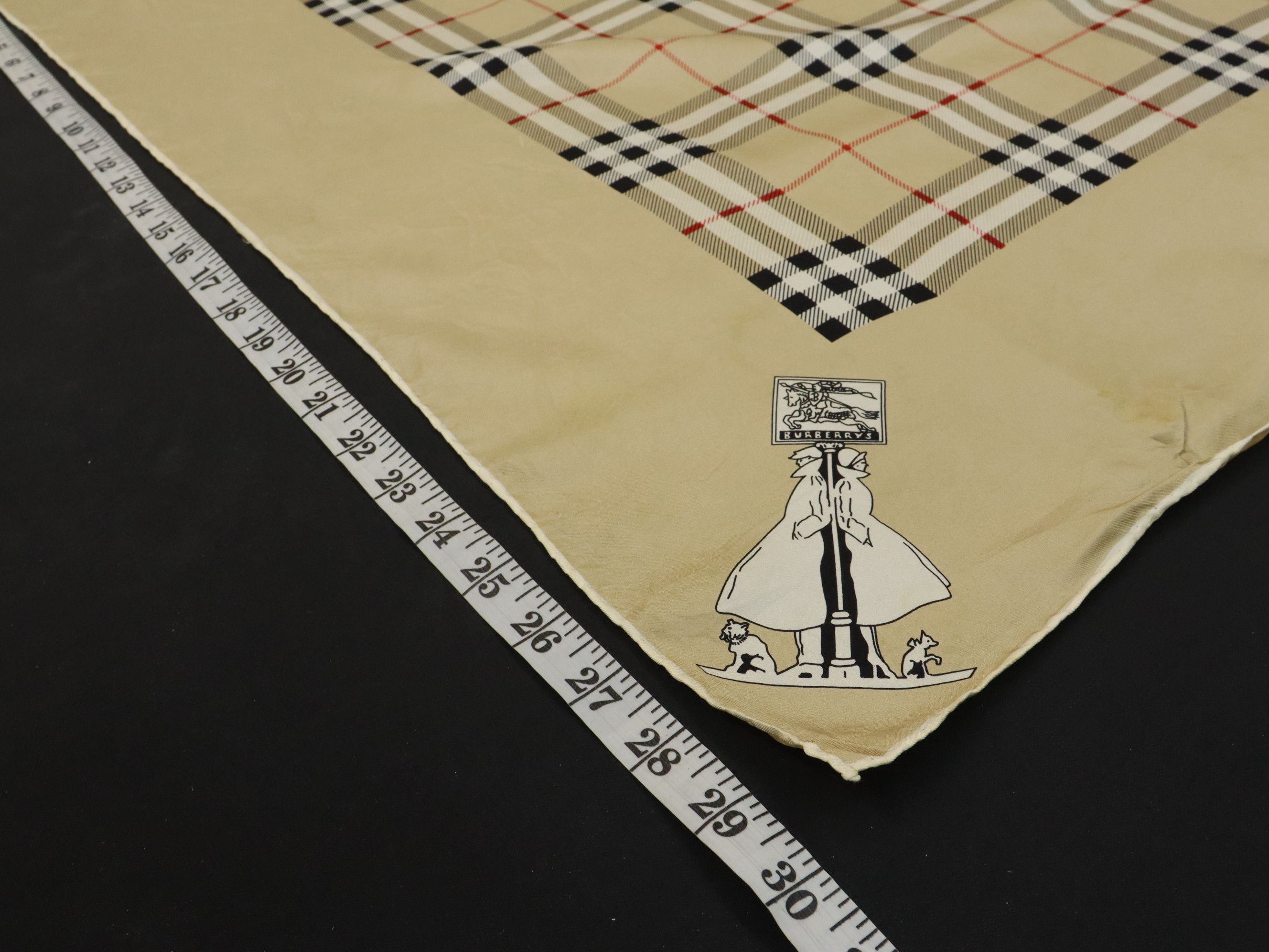 Burberry Vtg. Burberry Pure Silk Scarf Stunning Classic Check Size ONE SIZE - 14 Thumbnail