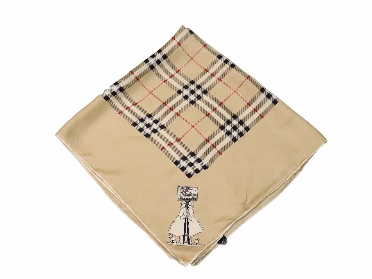 Burberry Vtg. Burberry Pure Silk Scarf Stunning Classic Check Size ONE SIZE - 3 Thumbnail