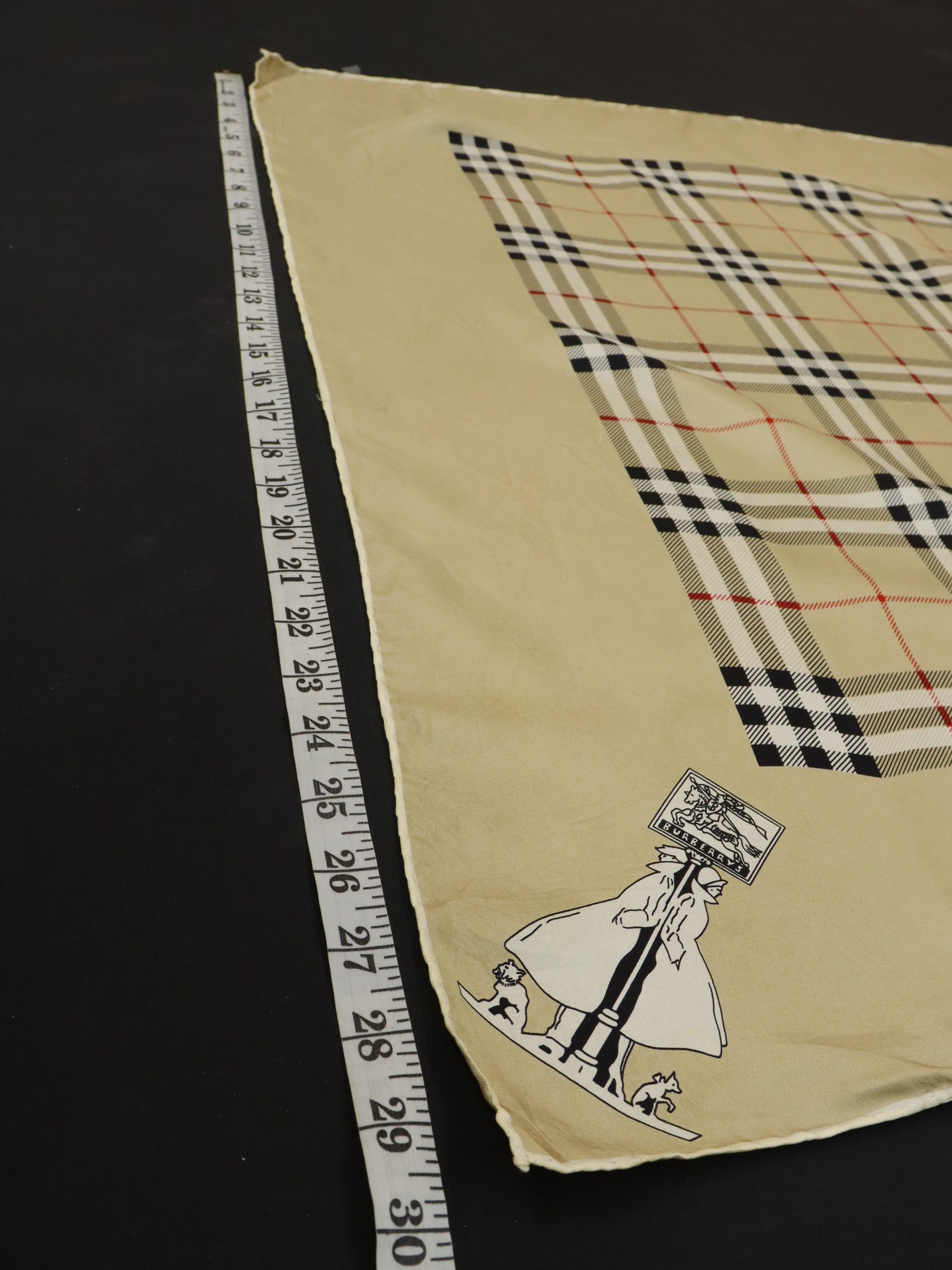 Burberry Vtg. Burberry Pure Silk Scarf Stunning Classic Check Size ONE SIZE - 13 Thumbnail
