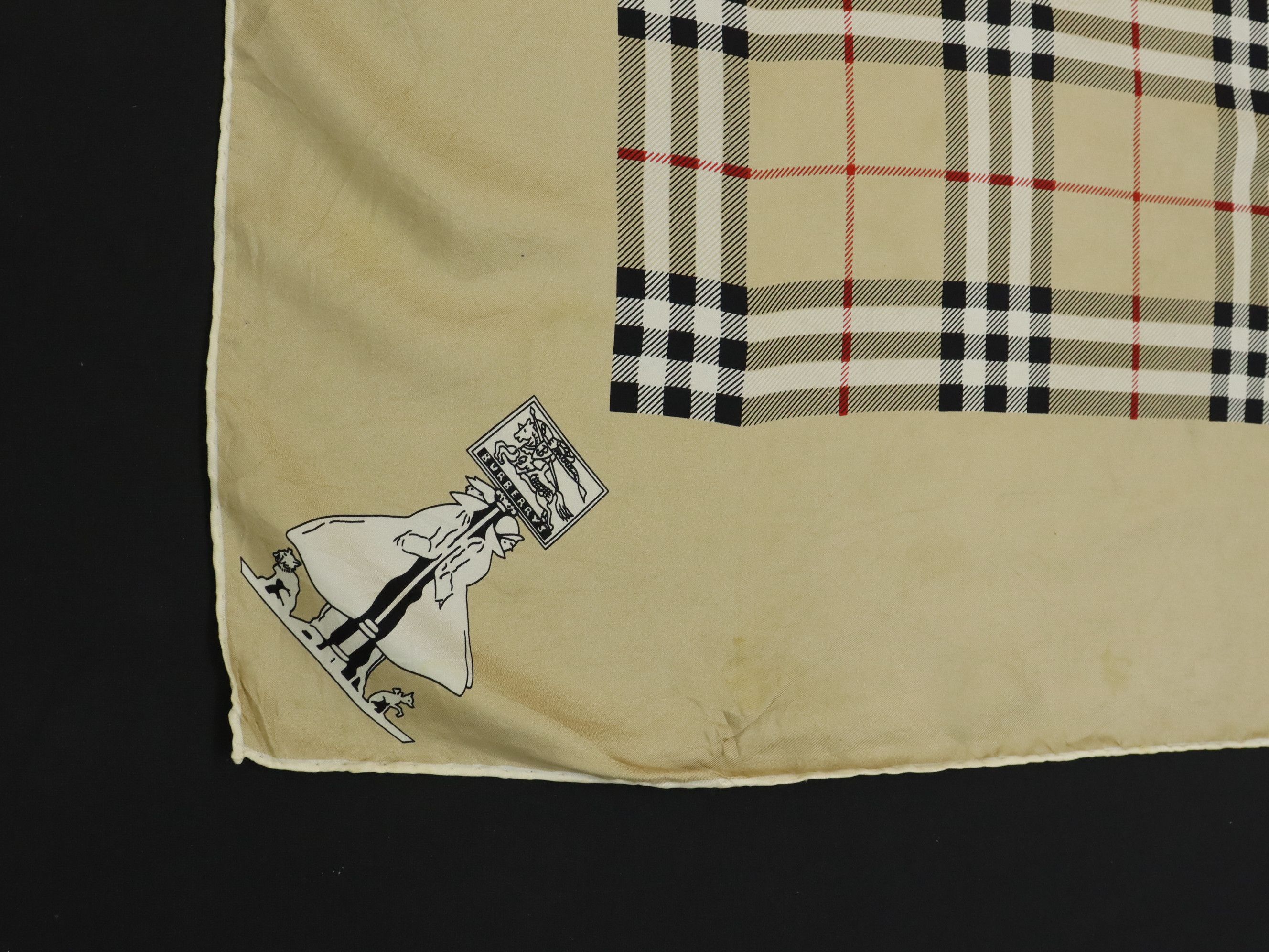 Burberry Vtg. Burberry Pure Silk Scarf Stunning Classic Check Size ONE SIZE - 4 Thumbnail