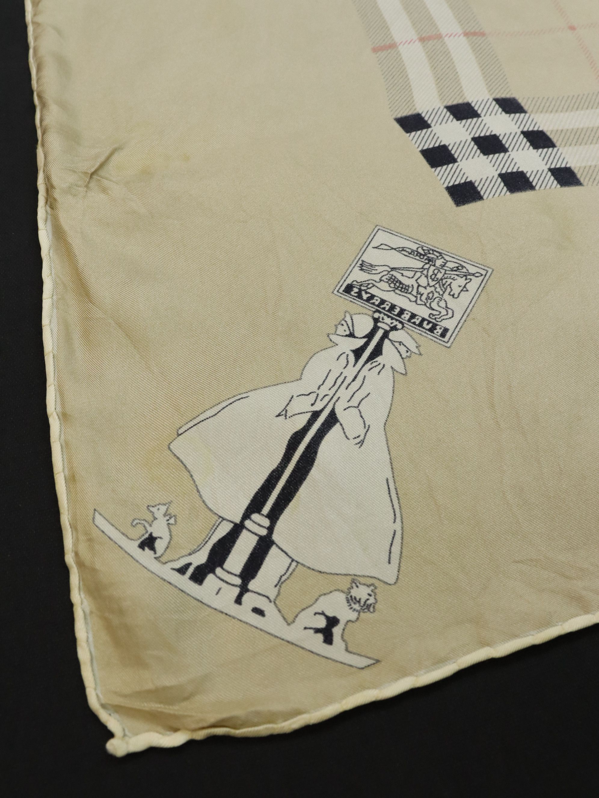 Burberry Vtg. Burberry Pure Silk Scarf Stunning Classic Check Size ONE SIZE - 9 Thumbnail