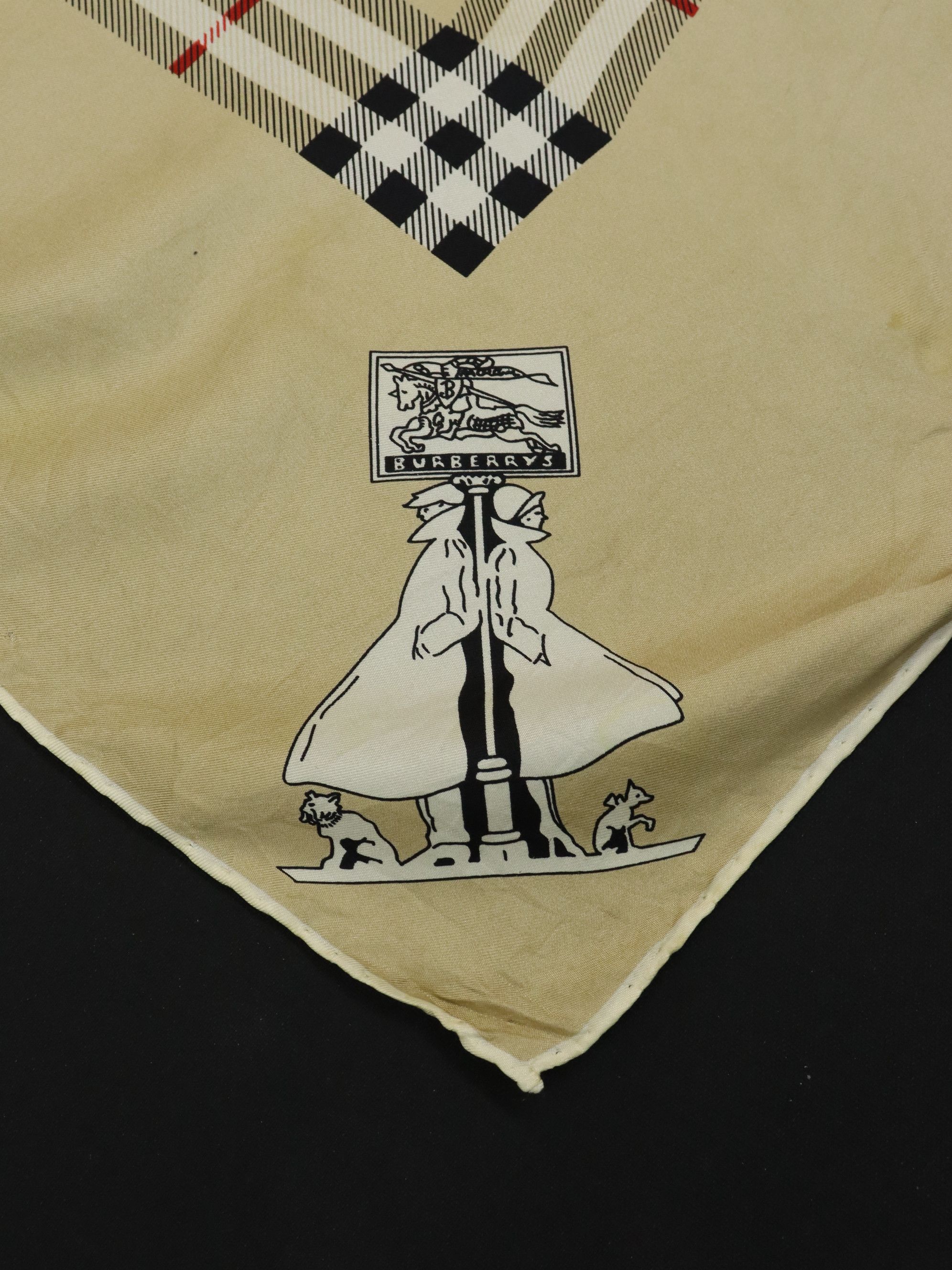 Burberry Vtg. Burberry Pure Silk Scarf Stunning Classic Check Size ONE SIZE - 5 Thumbnail
