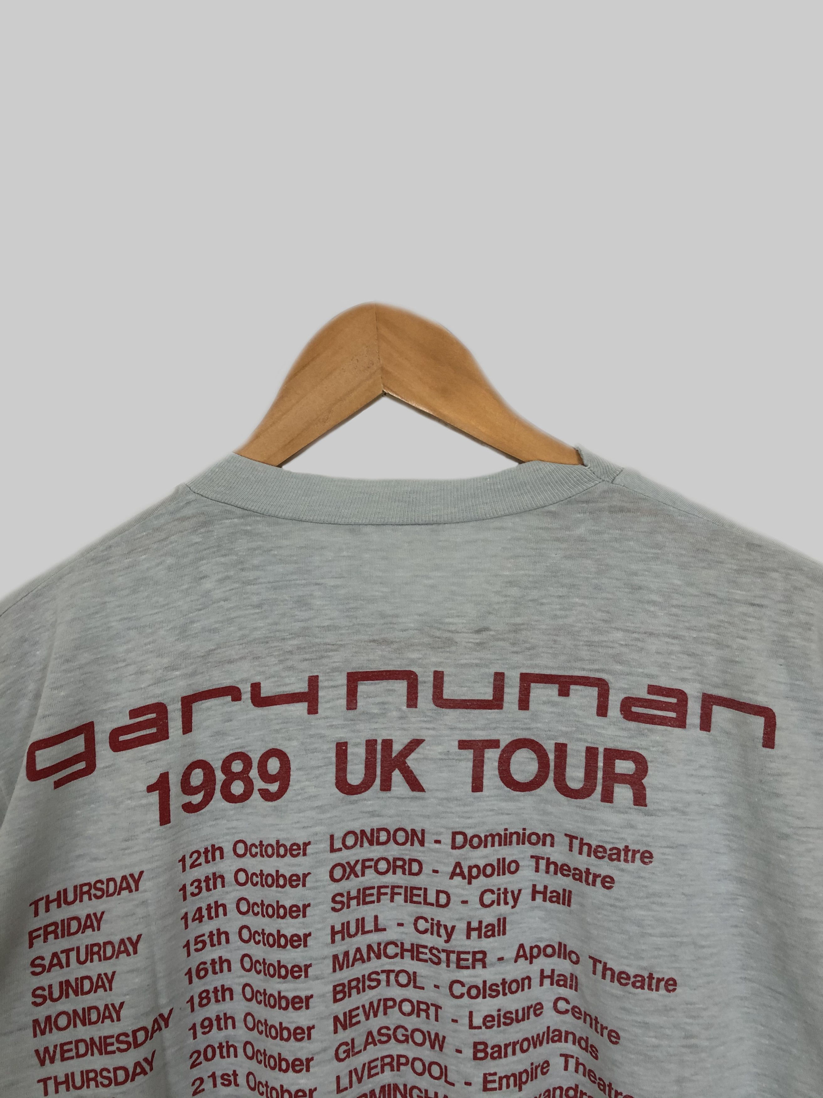 Band Tees Vintage 1989 Gary Numan (Adam Ant John Foxx Junkie XL) Size US S / EU 44-46 / 1 - 4 Thumbnail