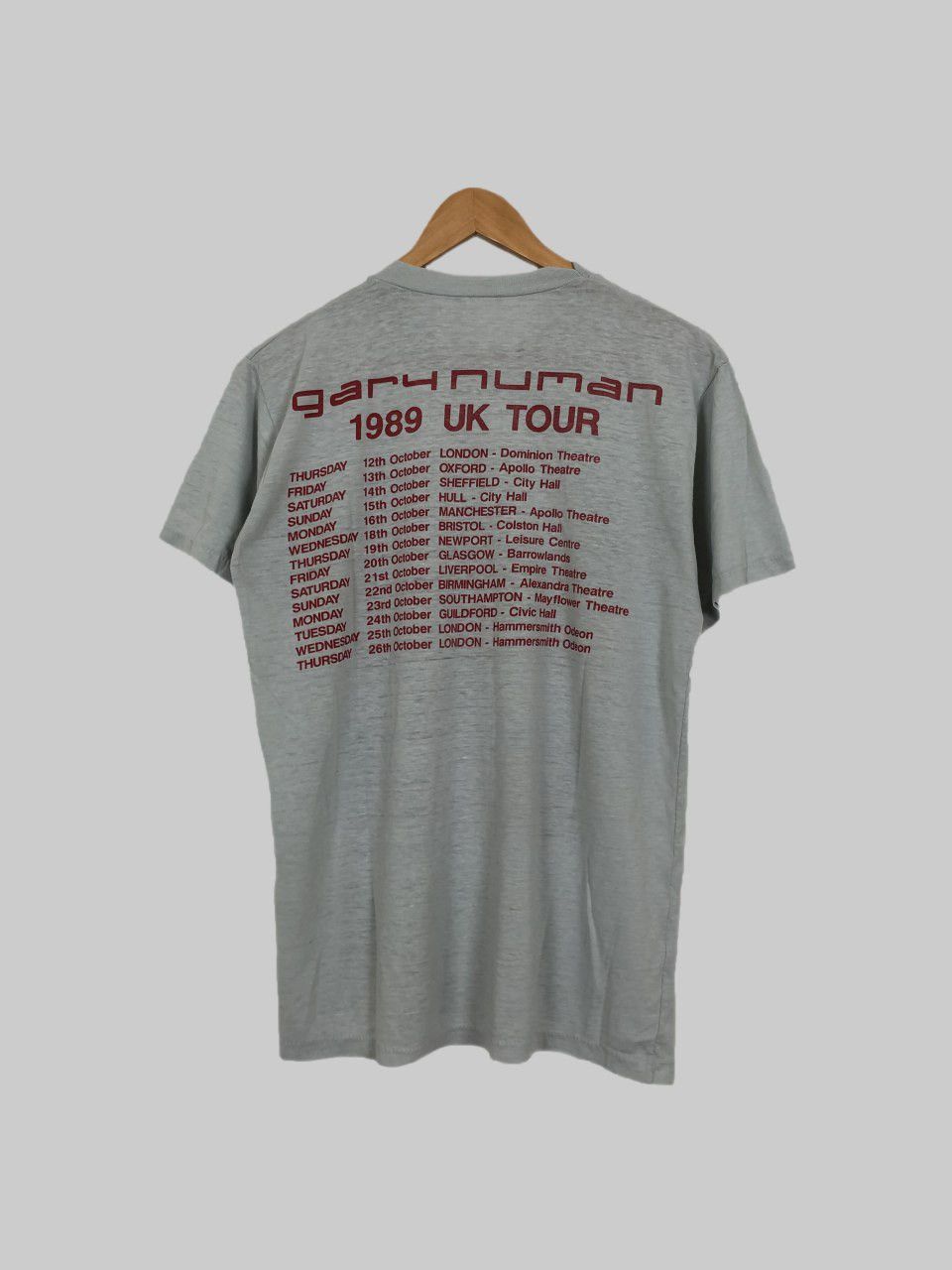 Band Tees Vintage 1989 Gary Numan (Adam Ant John Foxx Junkie XL) Size US S / EU 44-46 / 1 - 2 Thumbnail