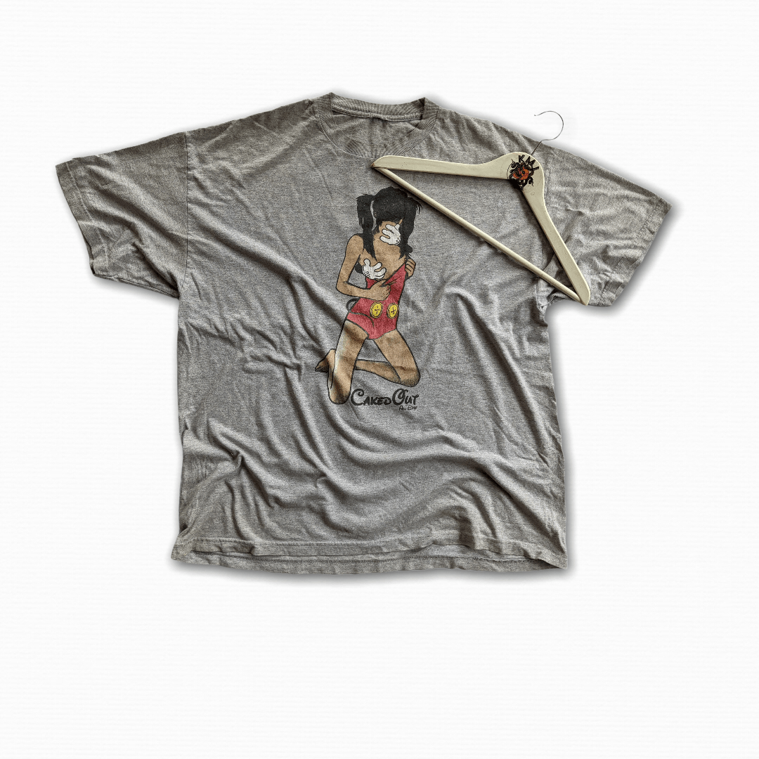 Vintage 90s parody Mickey mouse naked caked out