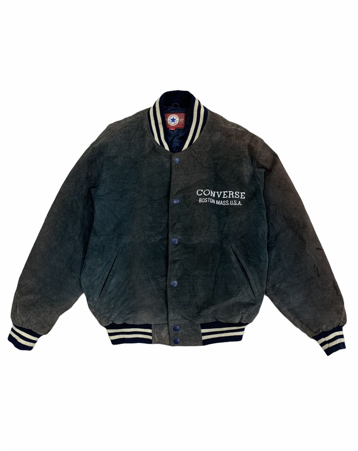 Converse 🔥HOT ITEM CONVERSE LEATHER VARSITY JACKETS Size US L / EU 52-54 / 3 - 5 Thumbnail