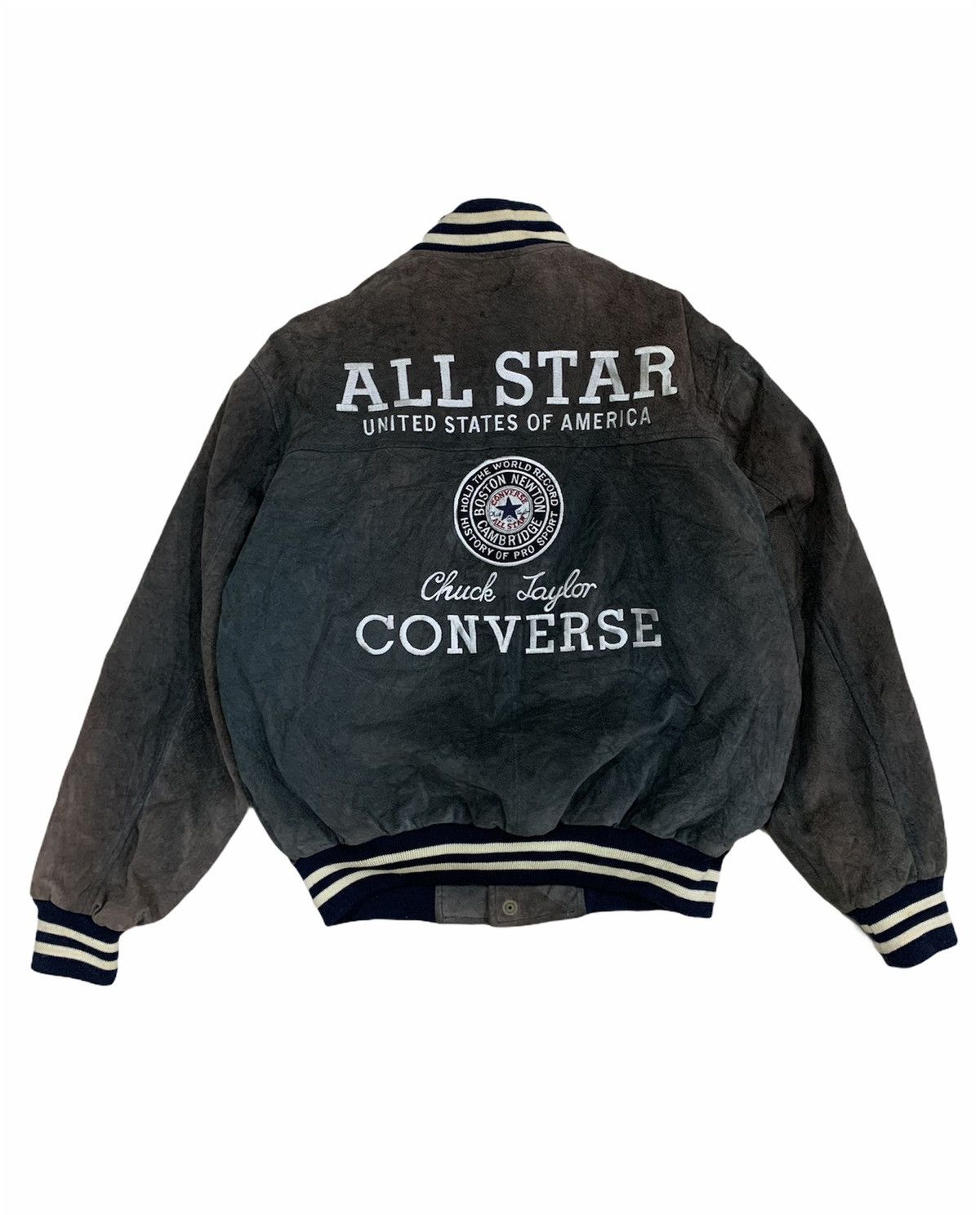 Converse 🔥HOT ITEM CONVERSE LEATHER VARSITY JACKETS Size US L / EU 52-54 / 3 - 1 Thumbnail