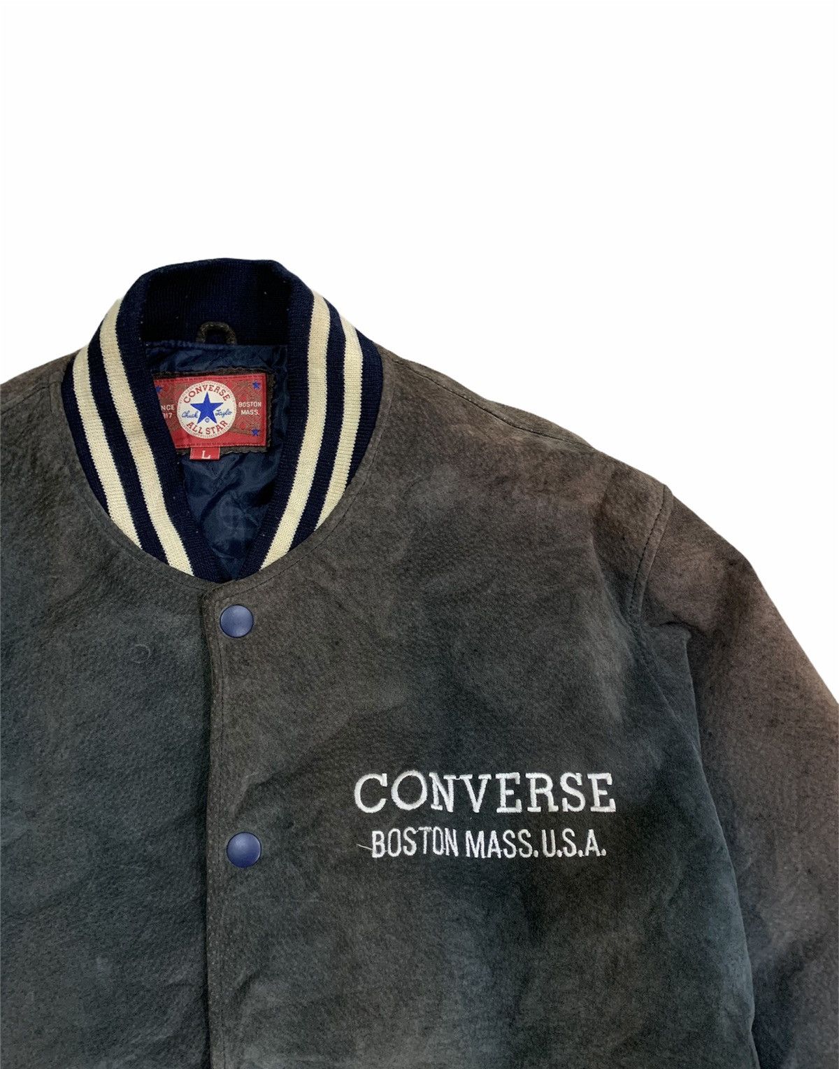 Converse 🔥HOT ITEM CONVERSE LEATHER VARSITY JACKETS Size US L / EU 52-54 / 3 - 8 Thumbnail
