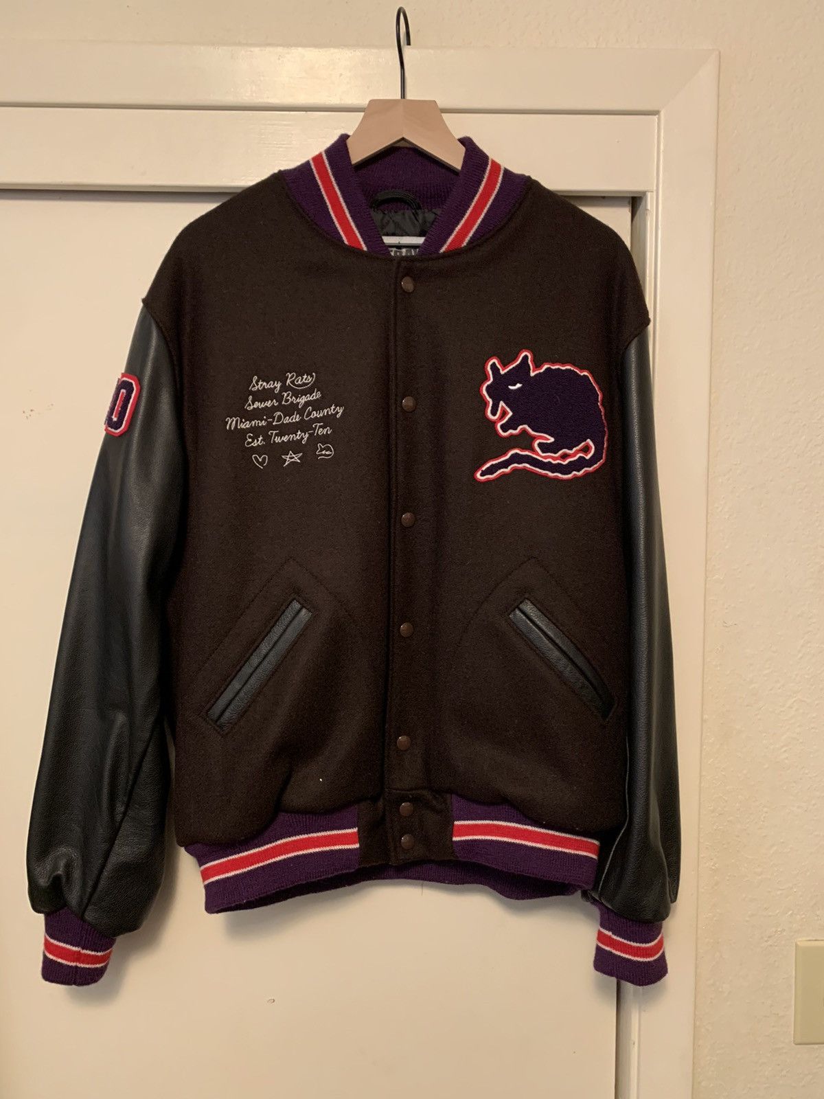 Stray Rats Stray Rats 10 Year Anniversary Varsity Jacket | Grailed