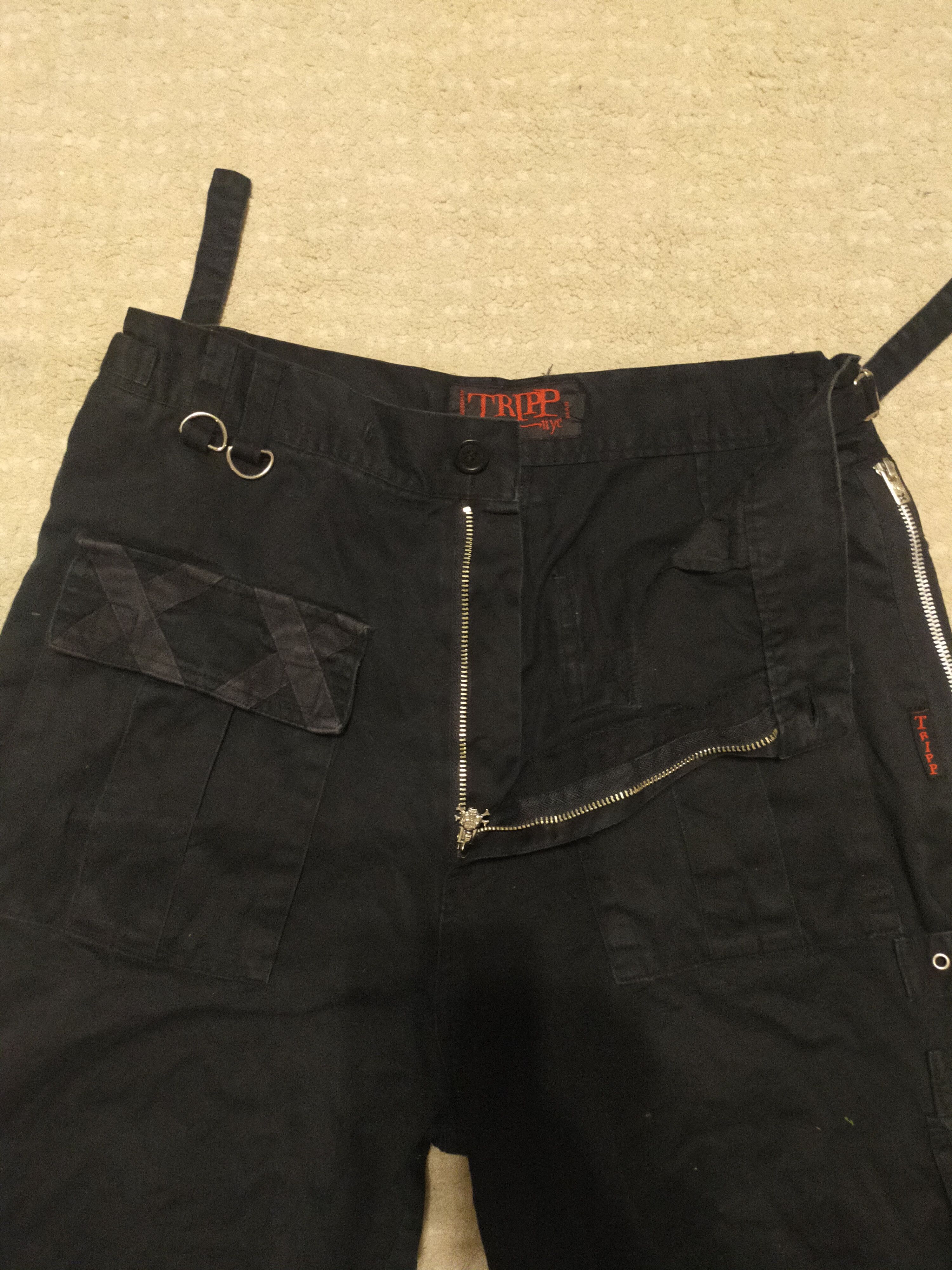 Seditionaries × Tripp NYC Bondage Seditionries Tactical MultiCargo 2 in 1/Short Pantt Size US 33 - 3 Thumbnail