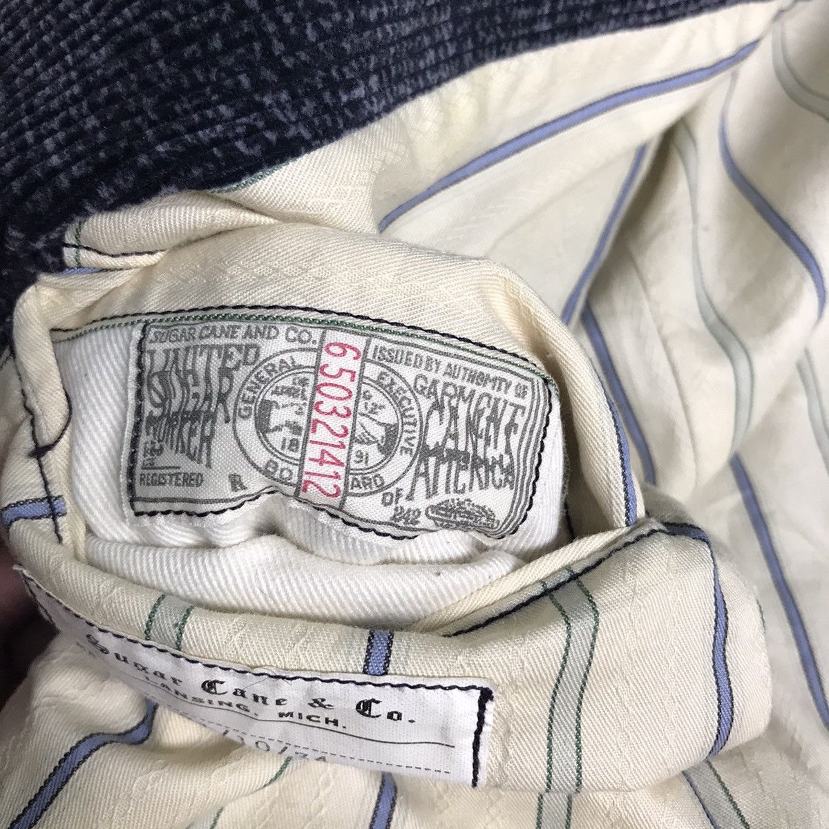 Japanese Brand SUGAR CANE CORDUROY BLAZER WORKWEAR Size 36R - 10 Thumbnail