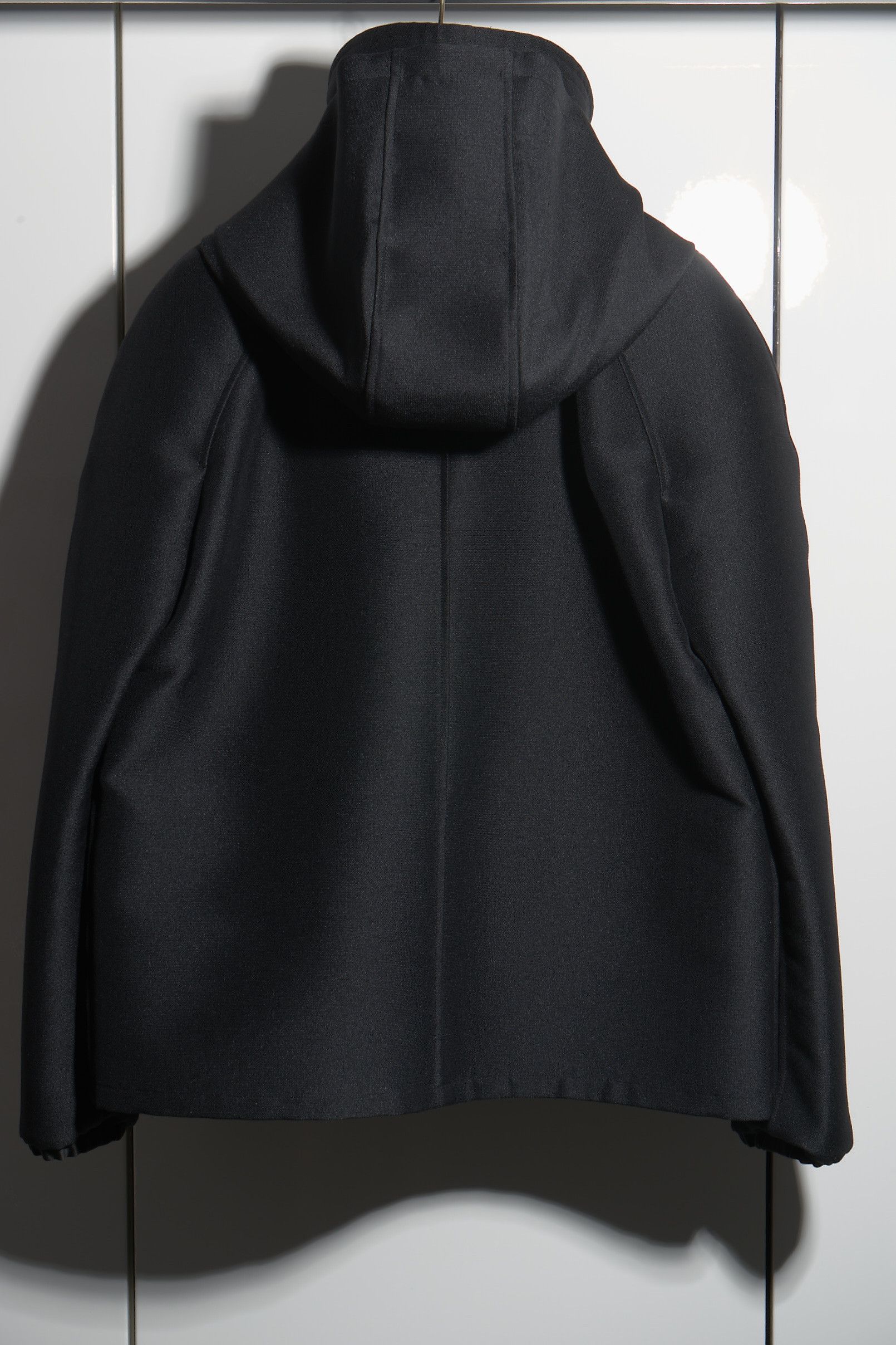PHOEBE ENGLISH】背面プリーツ Hooded Coat black（BRAND
