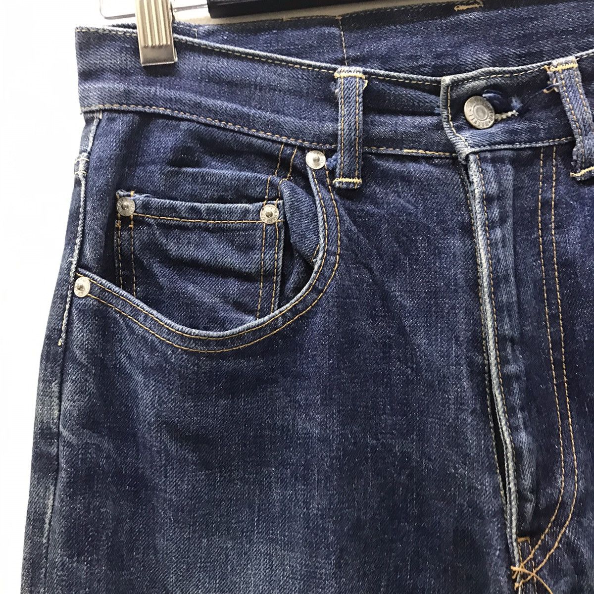 HOLLYWOOD RANCH MARKET HollyWood Ranch Market Denim Selvedge Indigo Size US 29 - 6 Thumbnail