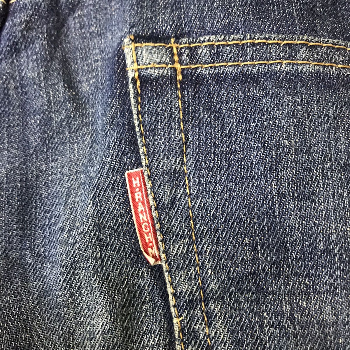 HOLLYWOOD RANCH MARKET HollyWood Ranch Market Denim Selvedge Indigo Size US 29 - 17 Thumbnail