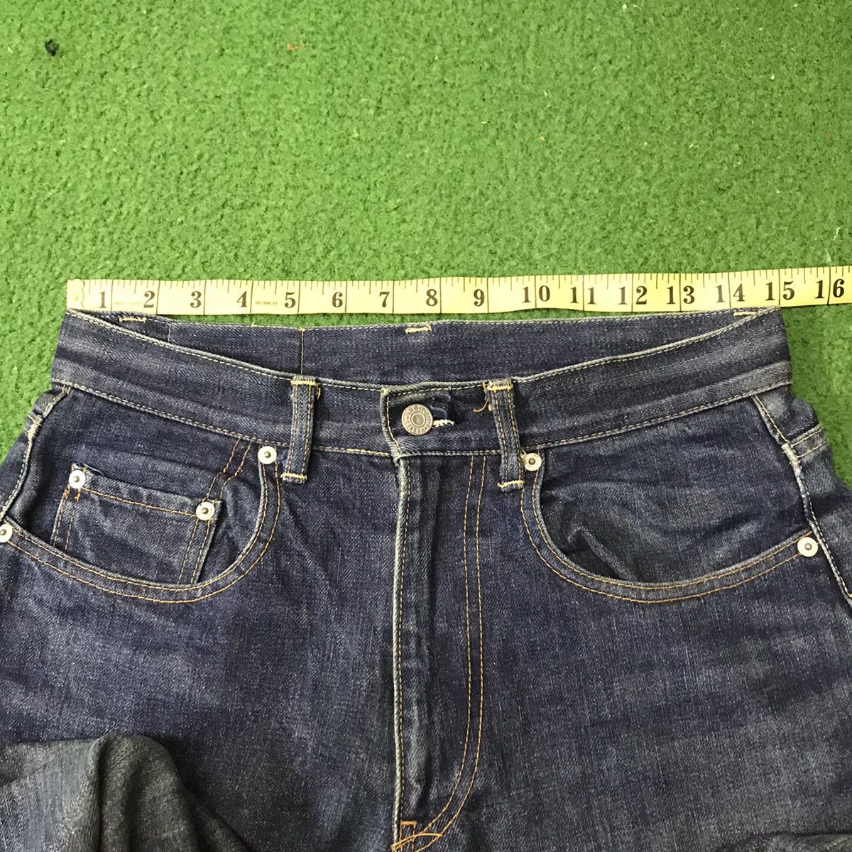HOLLYWOOD RANCH MARKET HollyWood Ranch Market Denim Selvedge Indigo Size US 29 - 20 Thumbnail