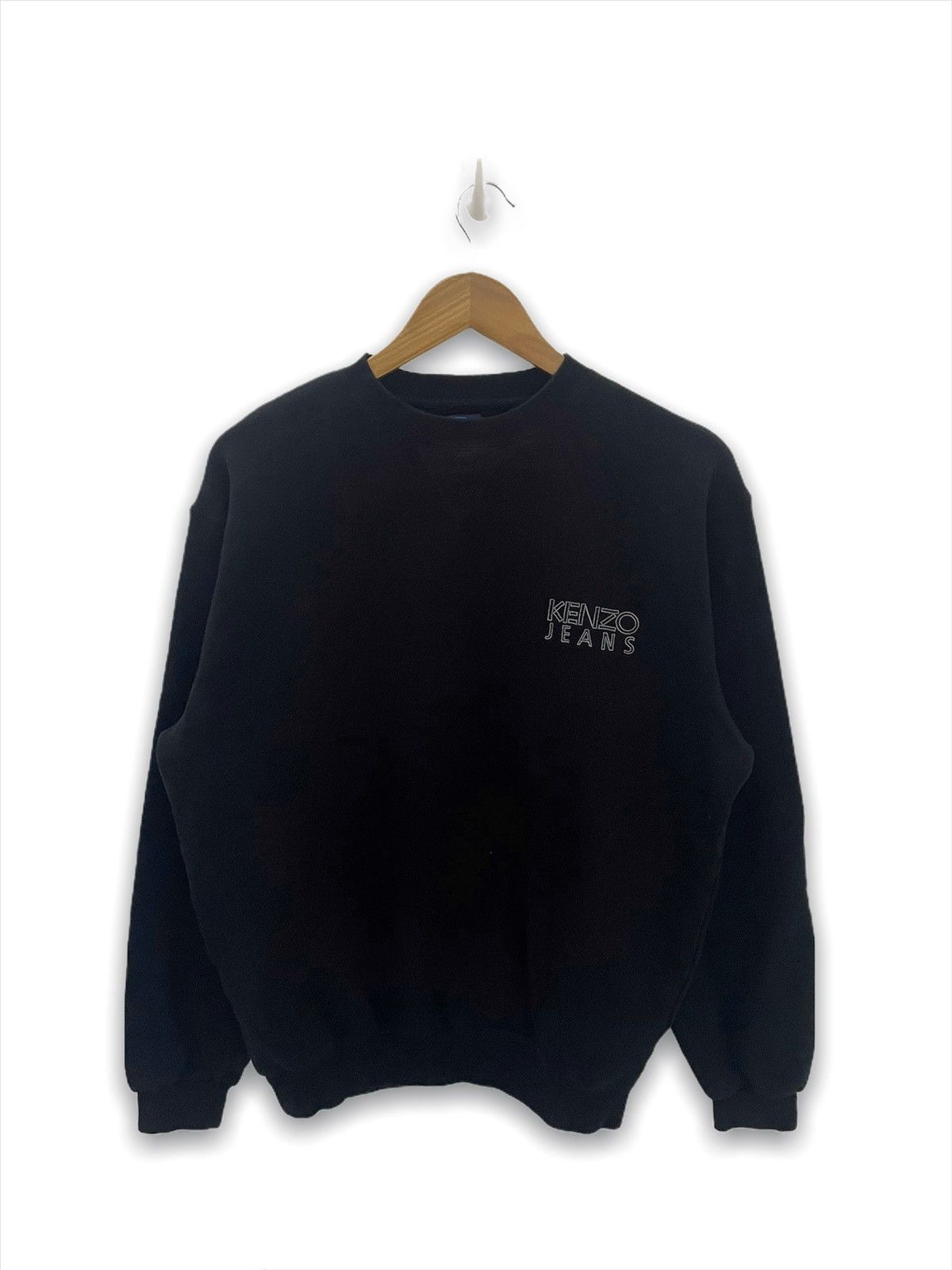 🔥Kenzo Jeans Small Logo Embroidered Sweatshirt