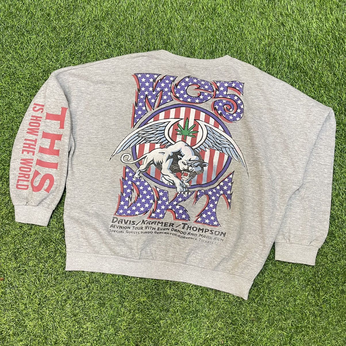 Band Tees × Vintage VINTAGE MC5 ROCK AMERICAN BAND SWEATSHIRTS Size US XL / EU 56 / 4 - 1 Thumbnail