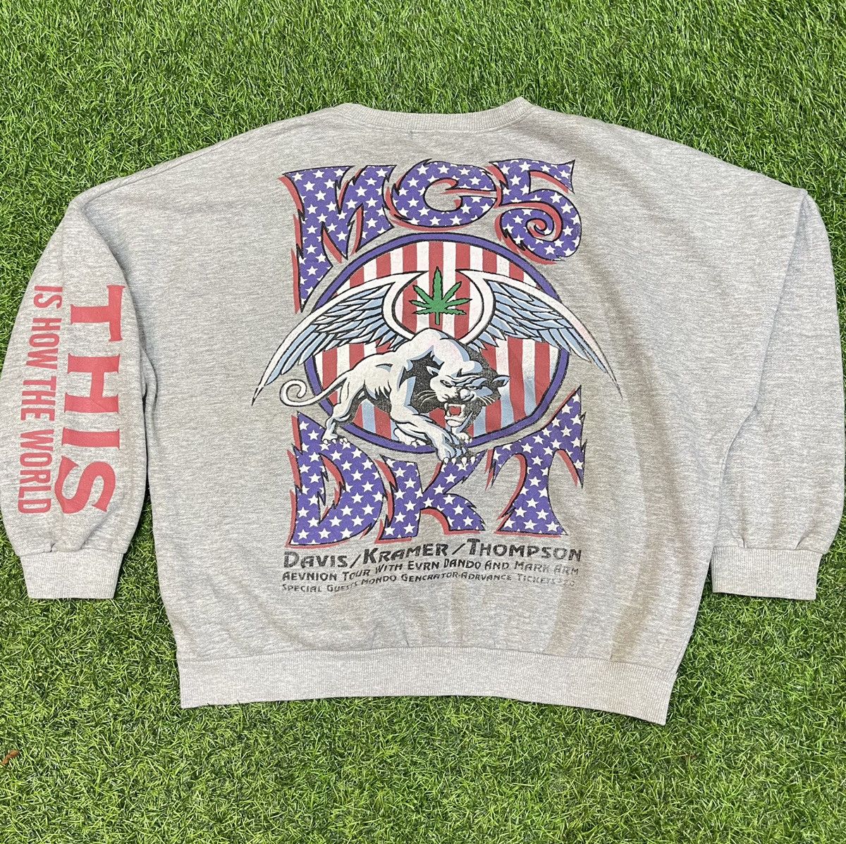 Band Tees × Vintage VINTAGE MC5 ROCK AMERICAN BAND SWEATSHIRTS Size US XL / EU 56 / 4 - 3 Thumbnail