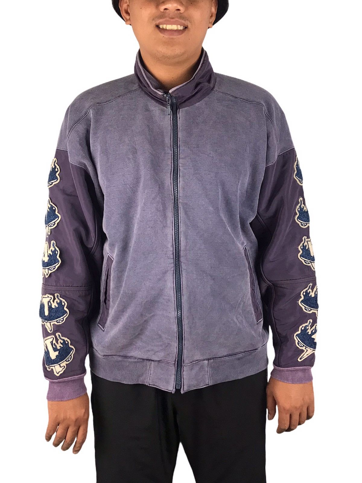 REMI RELIEF/レミ レリーフ】 SUEDE LIKE RAGLAN ZIP JACKET（その他