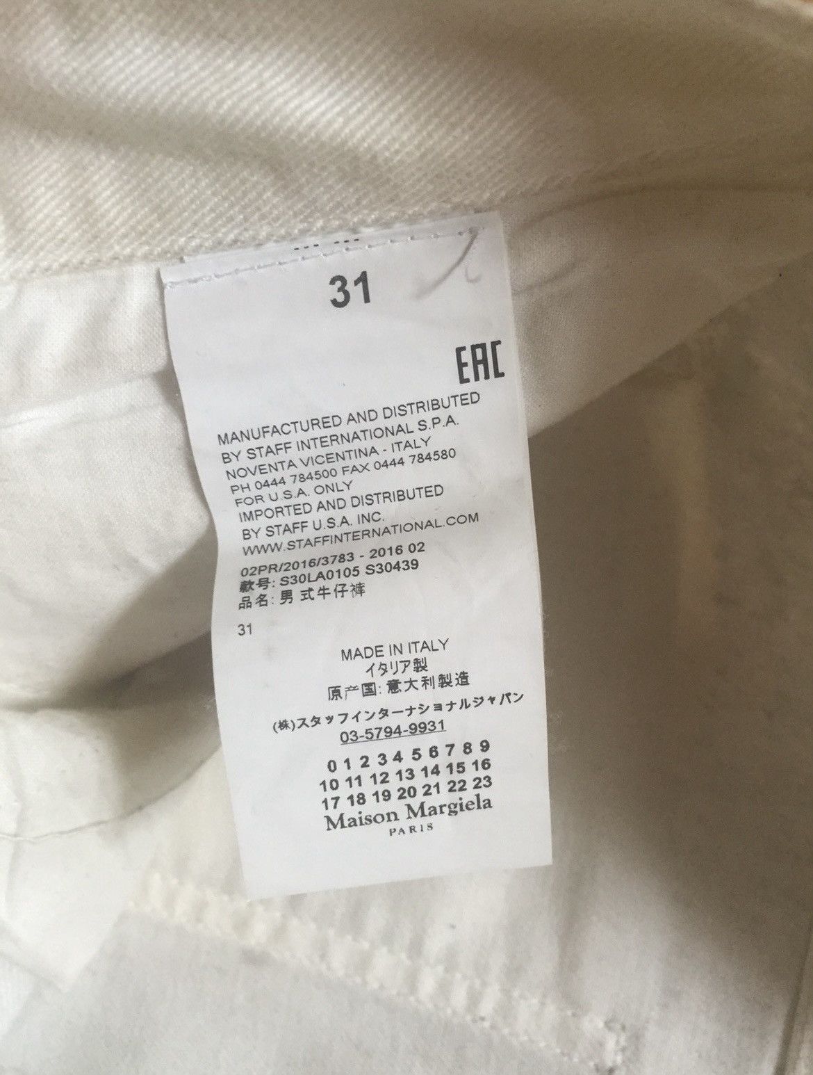 Maison Margiela silver painted jeans Size US 31 - 4 Thumbnail
