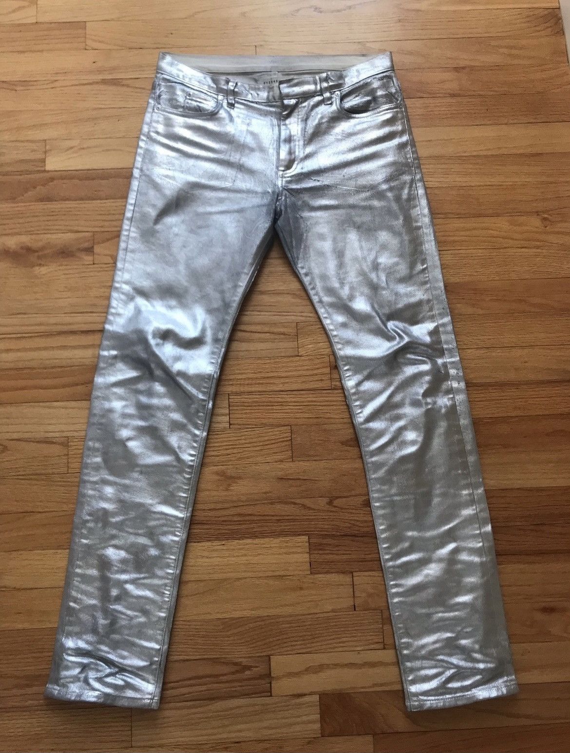 Maison Margiela silver painted jeans Size US 31 - 1 Thumbnail