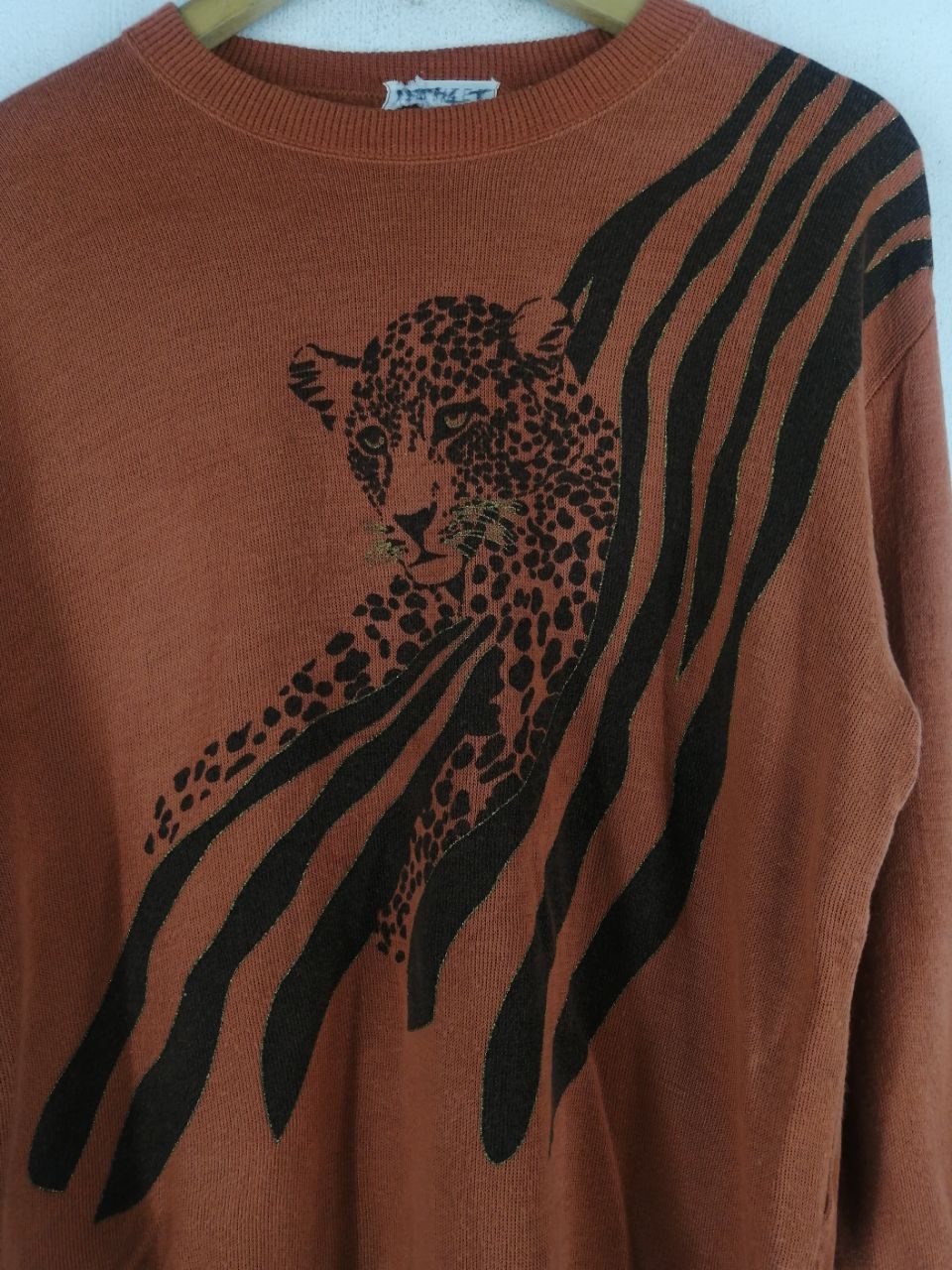 Japanese Brand × Vintage Vintage Leopard Sweatshirt Size US M / EU 48-50 / 2 - 2 Thumbnail