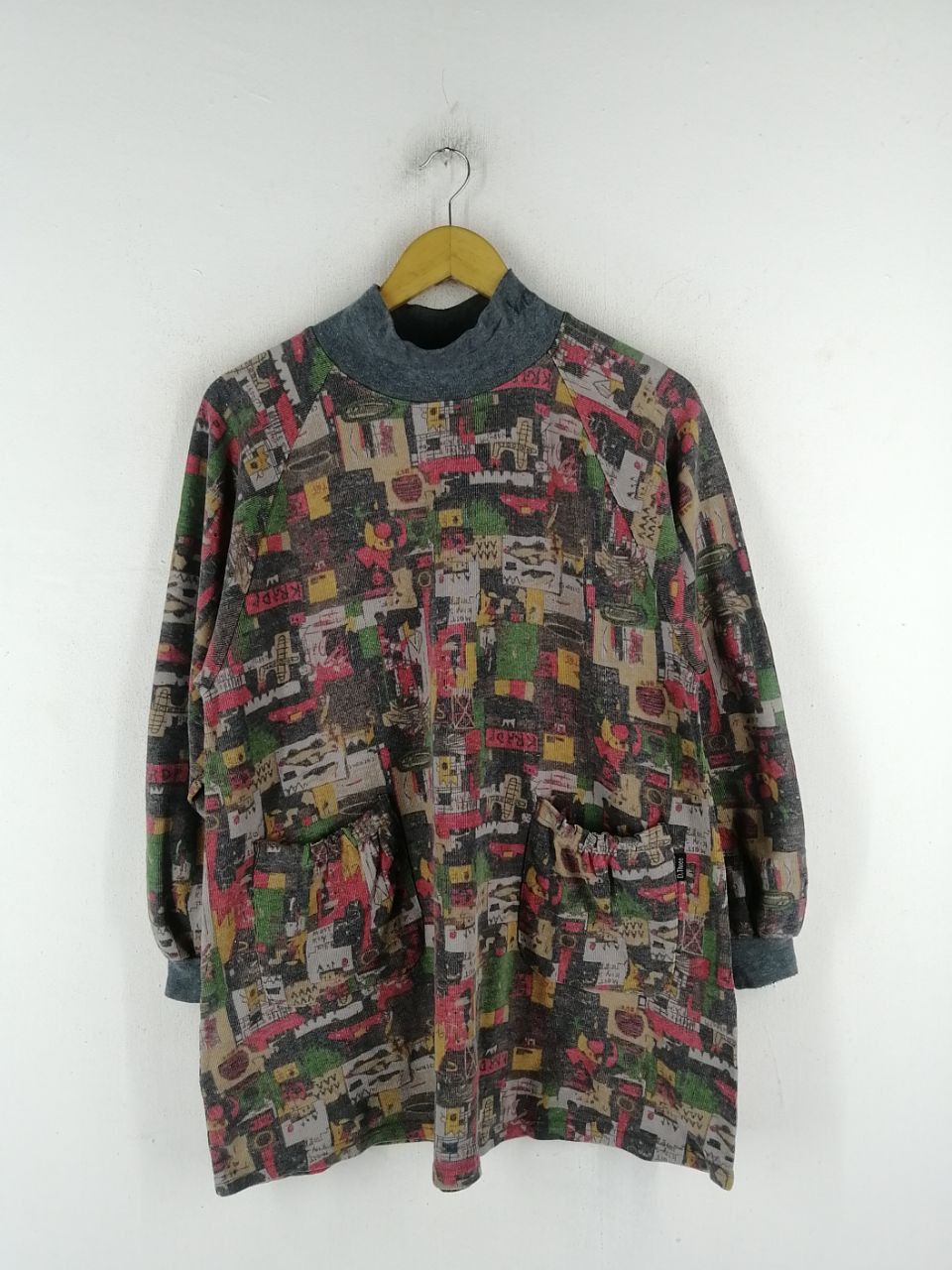 Japanese Brand × Vintage D.Three Fullprint Double Pocket Sweatshirt Size US L / EU 52-54 / 3 - 1 Thumbnail