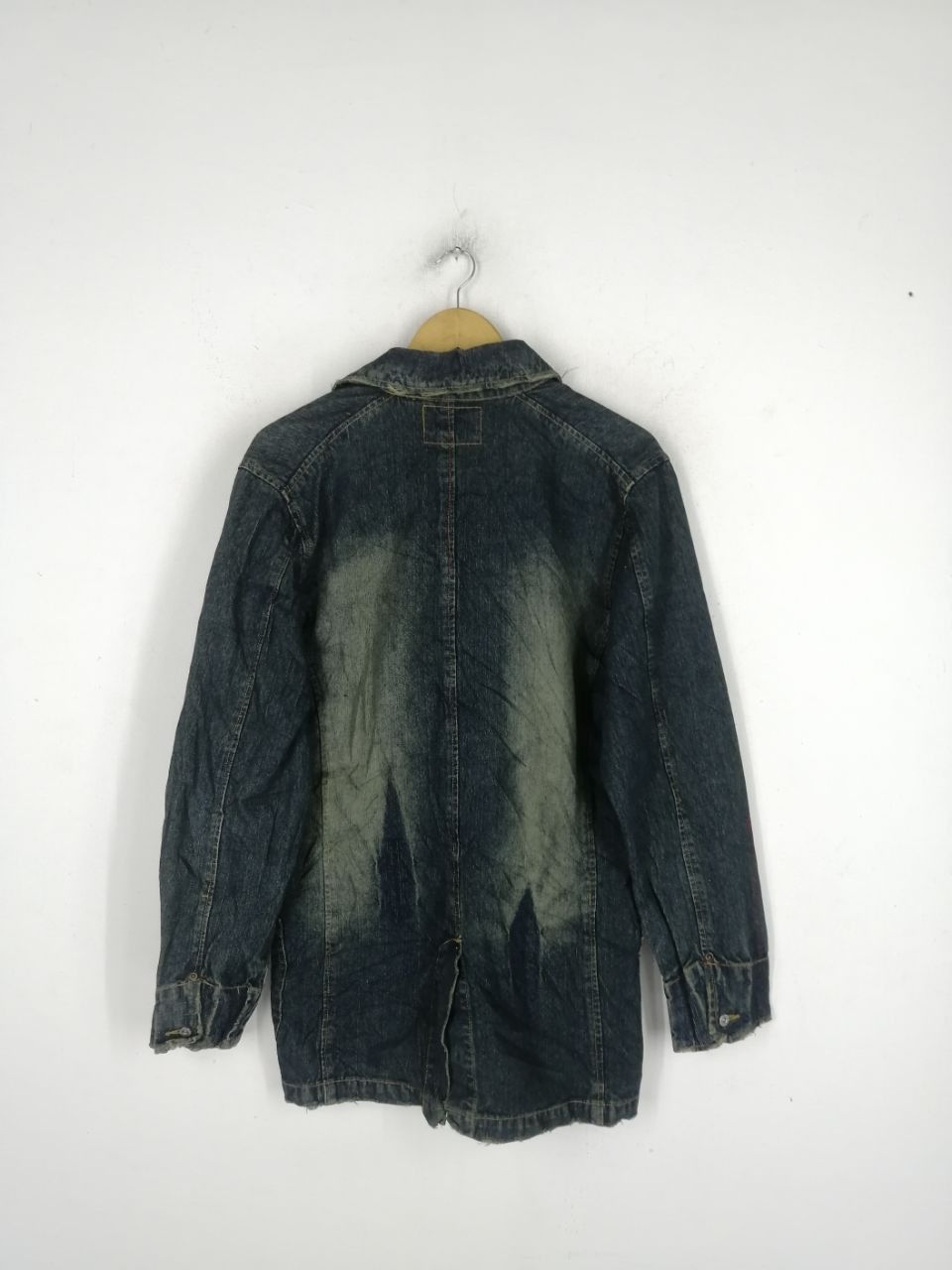 Japanese Brand Big Shark Denim Long Jacket Size US M / EU 48-50 / 2 - 3 Thumbnail