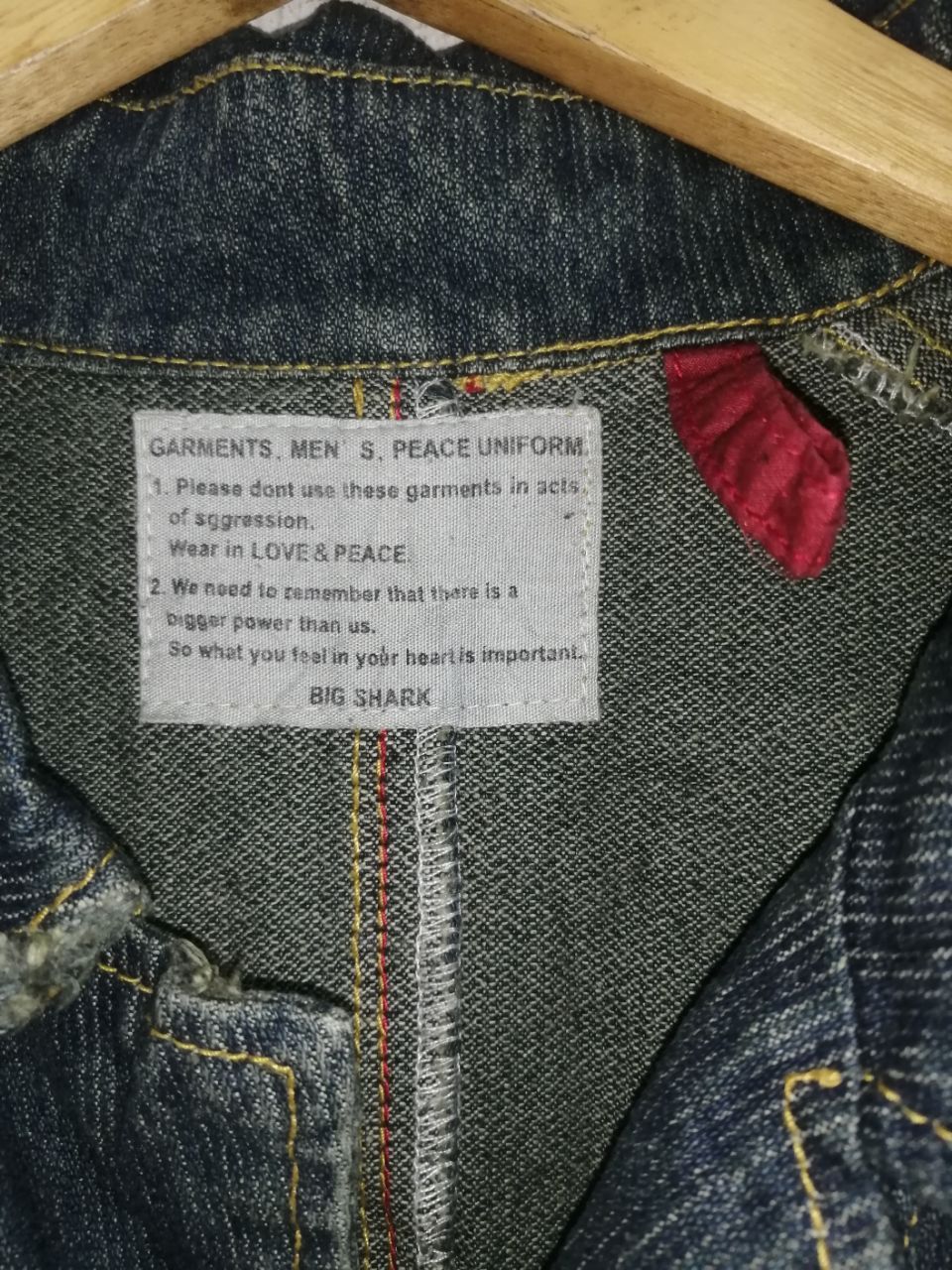 Japanese Brand Big Shark Denim Long Jacket Size US M / EU 48-50 / 2 - 7 Thumbnail