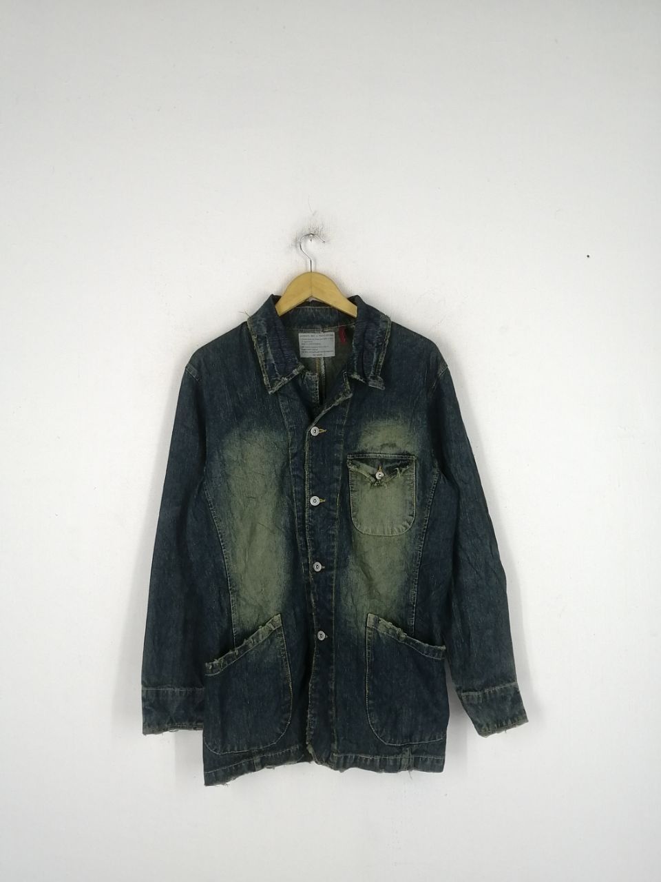 Japanese Brand Big Shark Denim Long Jacket Size US M / EU 48-50 / 2 - 1 Thumbnail