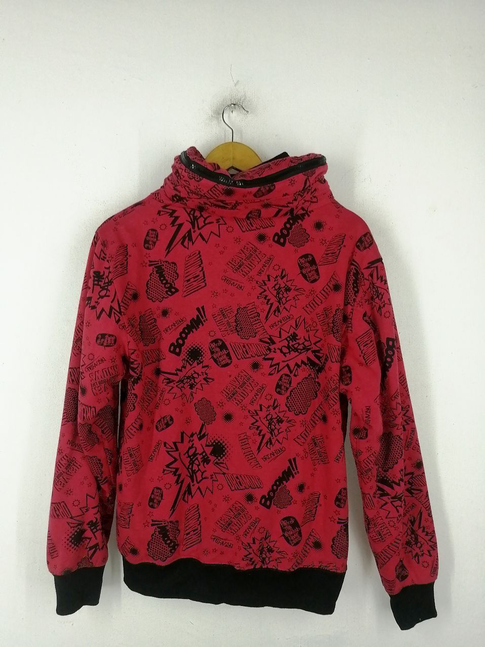 Japanese Brand Booth Overprinted Red Hoodie Size US L / EU 52-54 / 3 - 4 Thumbnail
