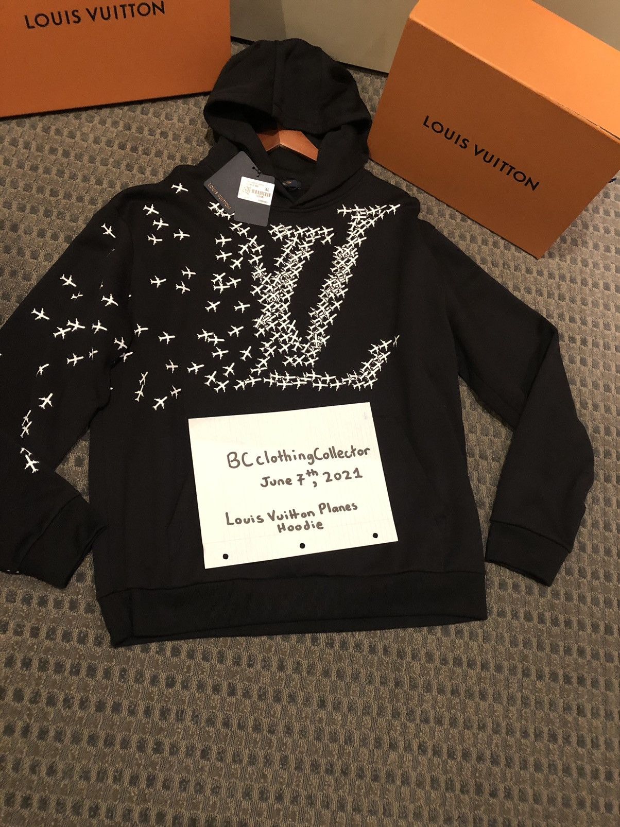 Louis Vuitton '2054' Planes Printed Hoodie