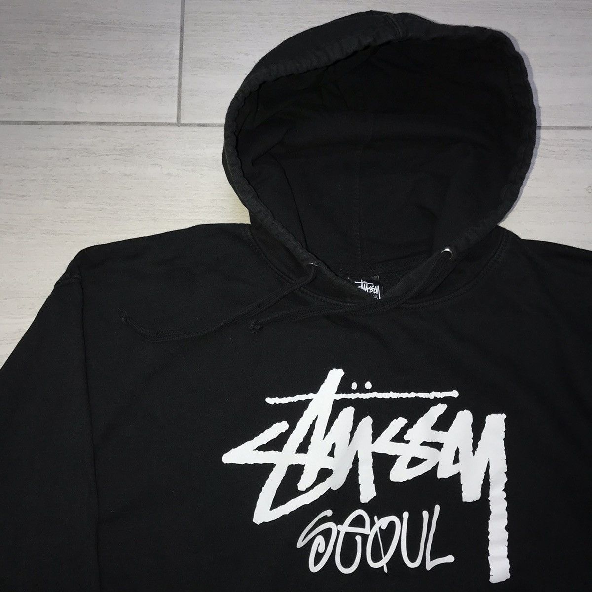 stussy seoul 韓国限定 スウェット ソウルチャプト ブラック 黒